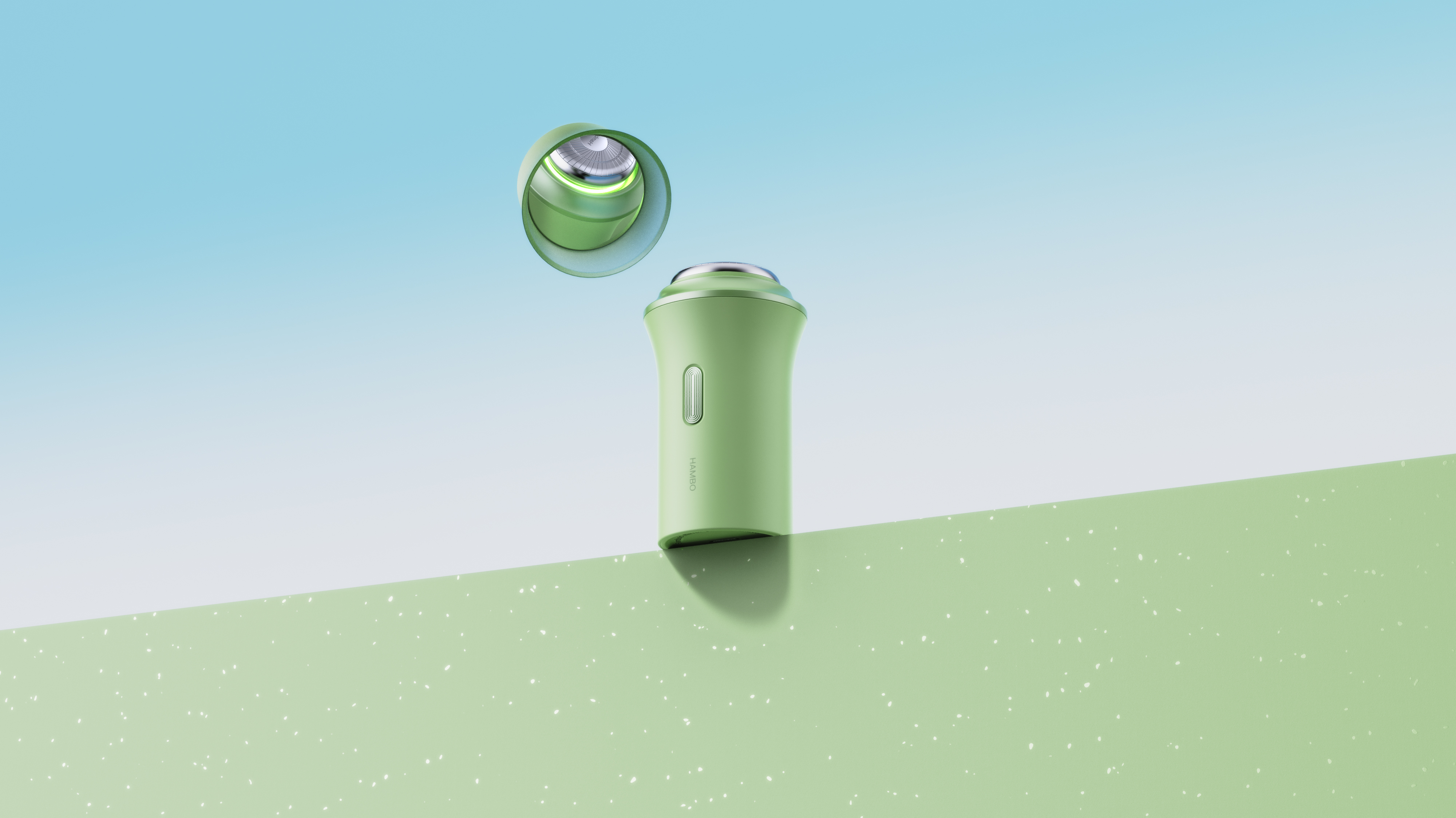 razor，fashion，Bamboo，Gradual change，transparent，mirror，