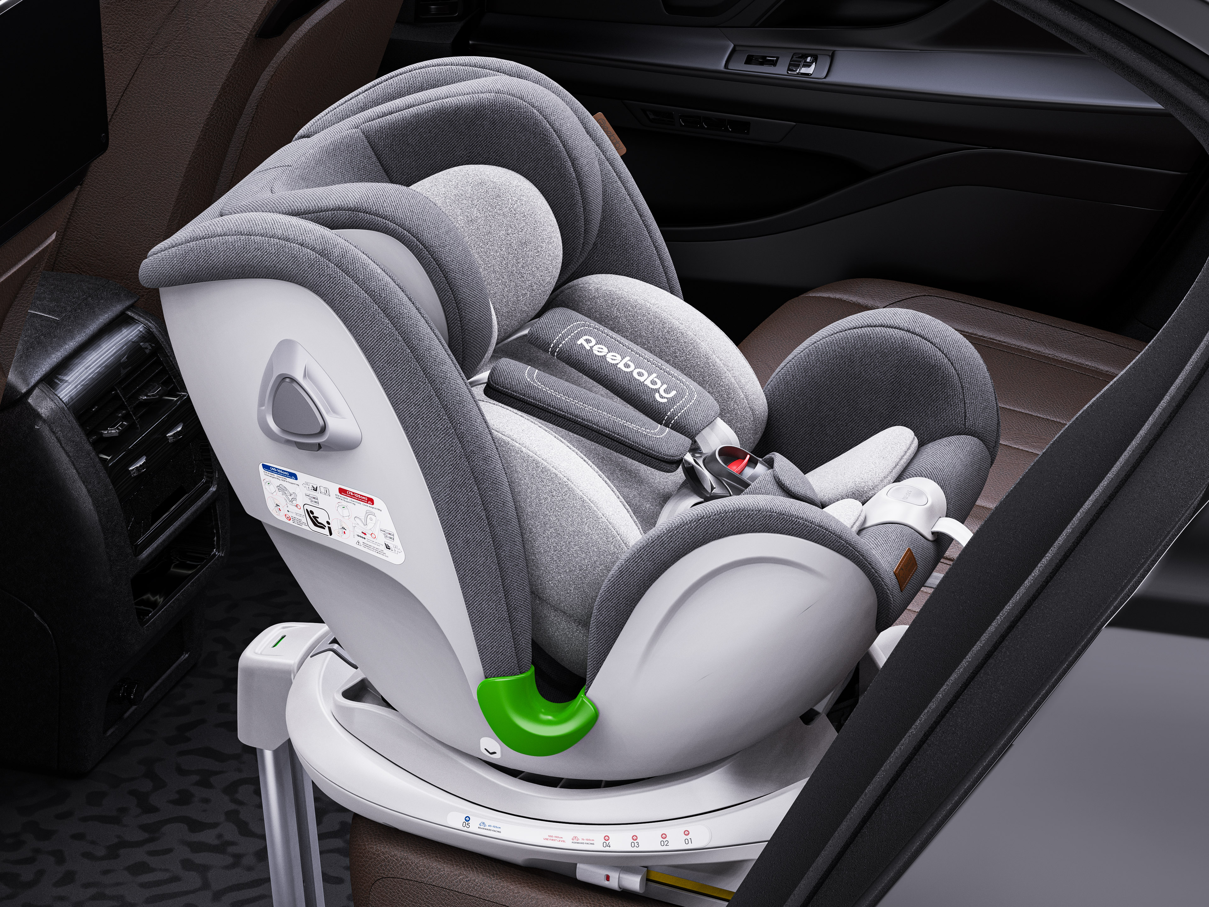 Safety seat，Child mother and baby，Maternal and infant products，Product rendering，E-commerce details，3D rendering，vehicle-use child safety seats，