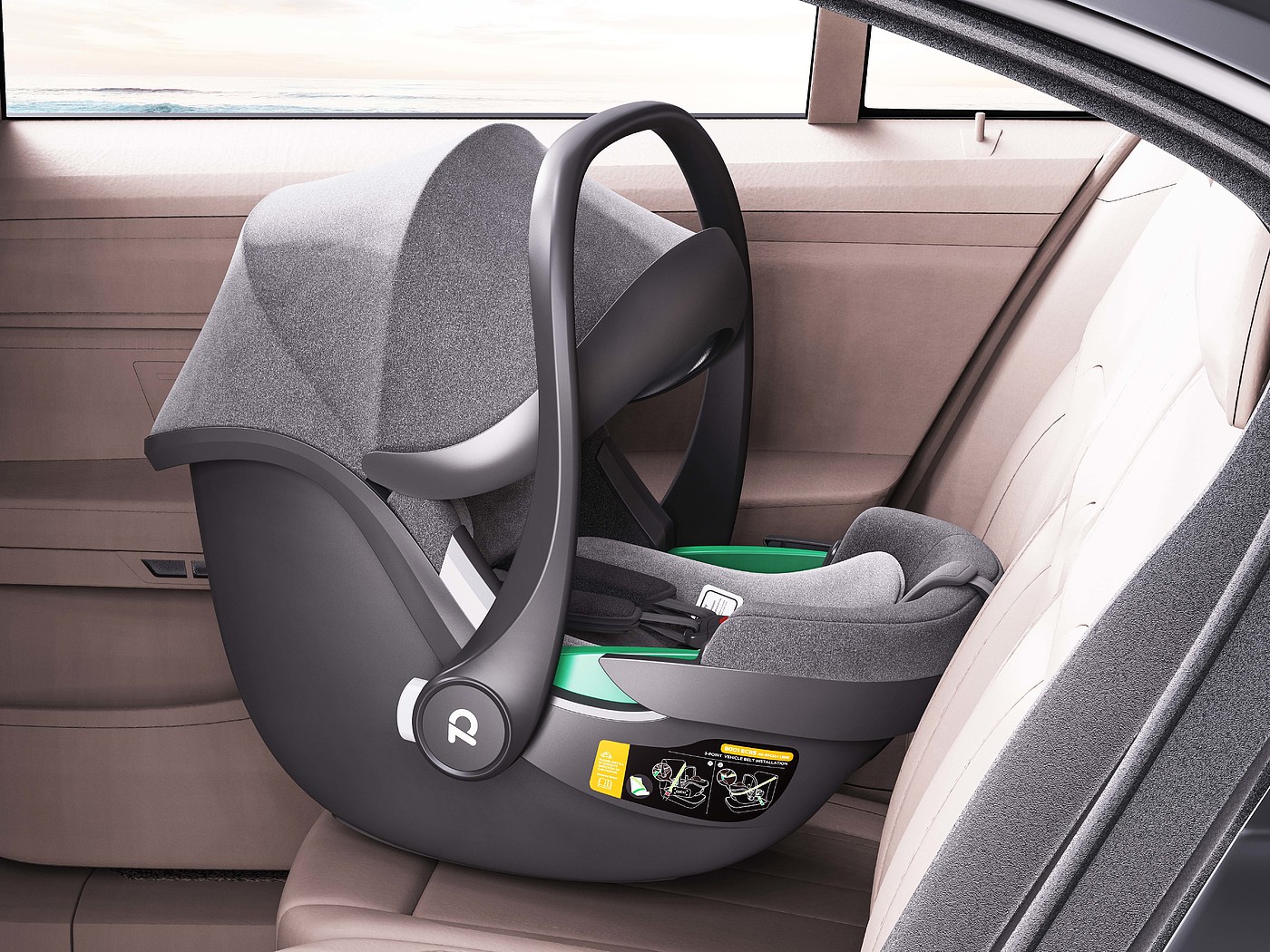 Safety seat，Child mother and baby，Maternal and infant products，Product rendering，E-commerce details，3D rendering，vehicle-use child safety seats，