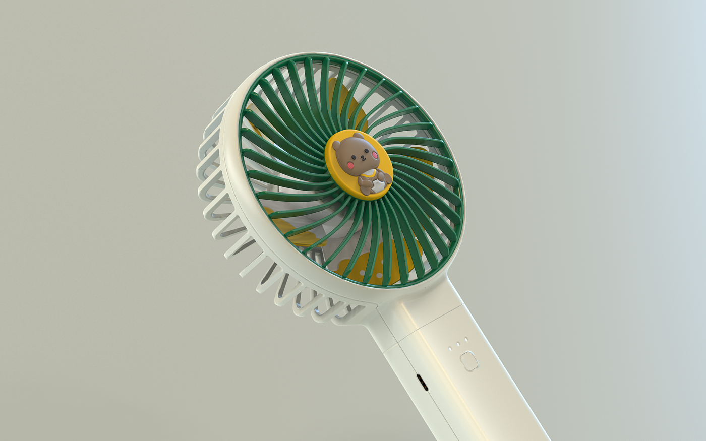 Small fan，modeling，Keyshot rendering，