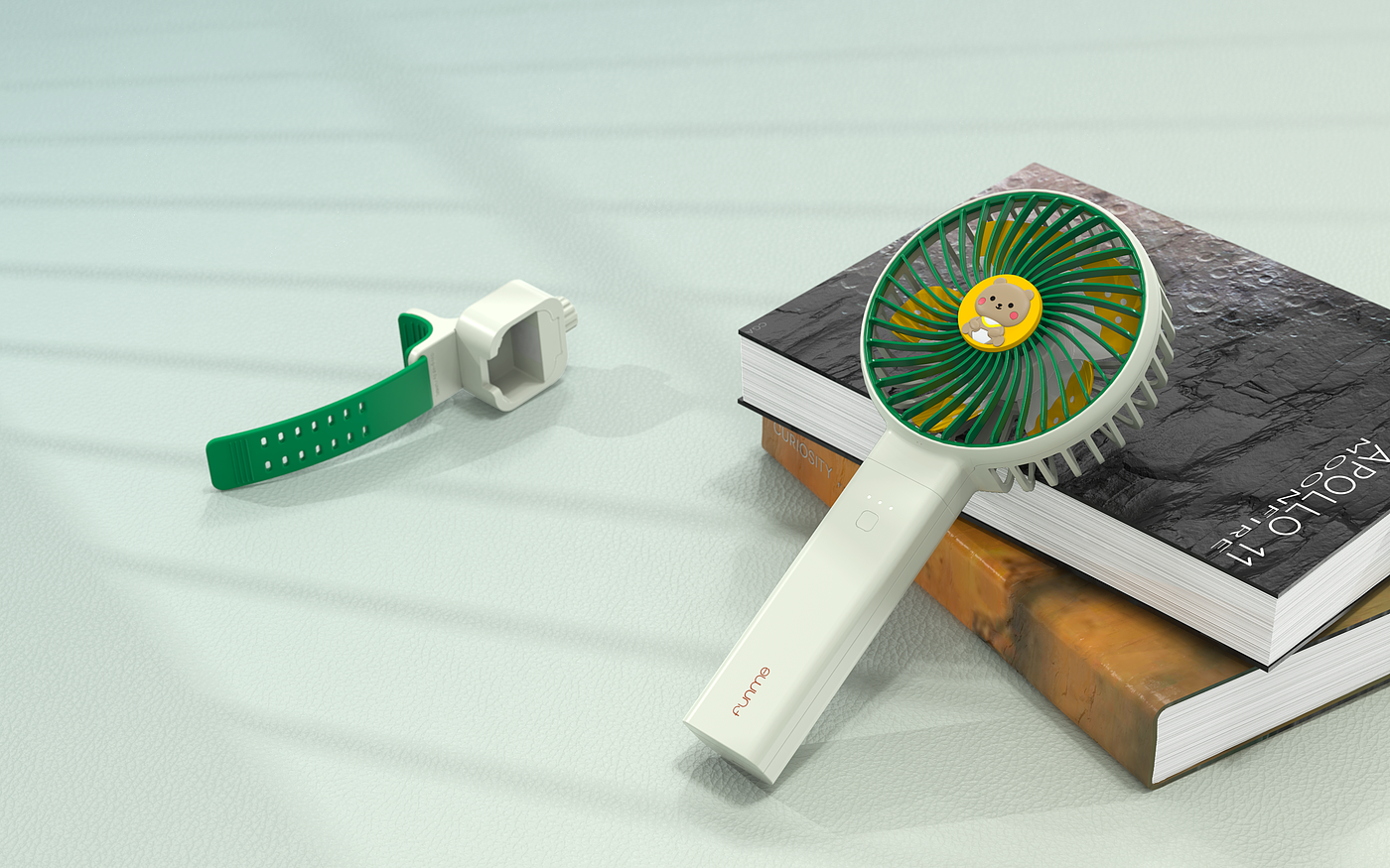 Small fan，modeling，Keyshot rendering，