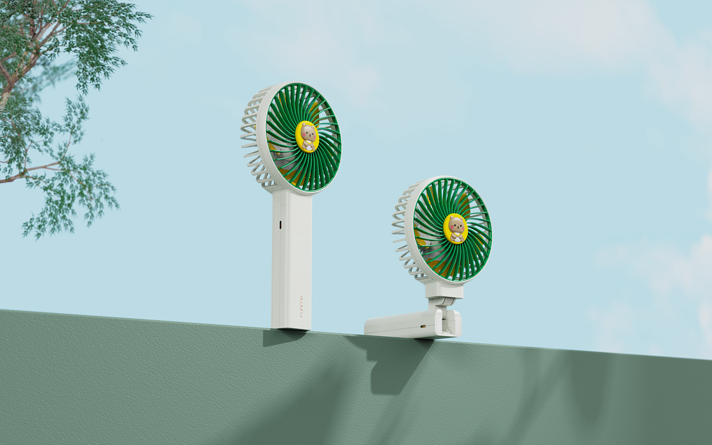 Small fan，modeling，Keyshot rendering，