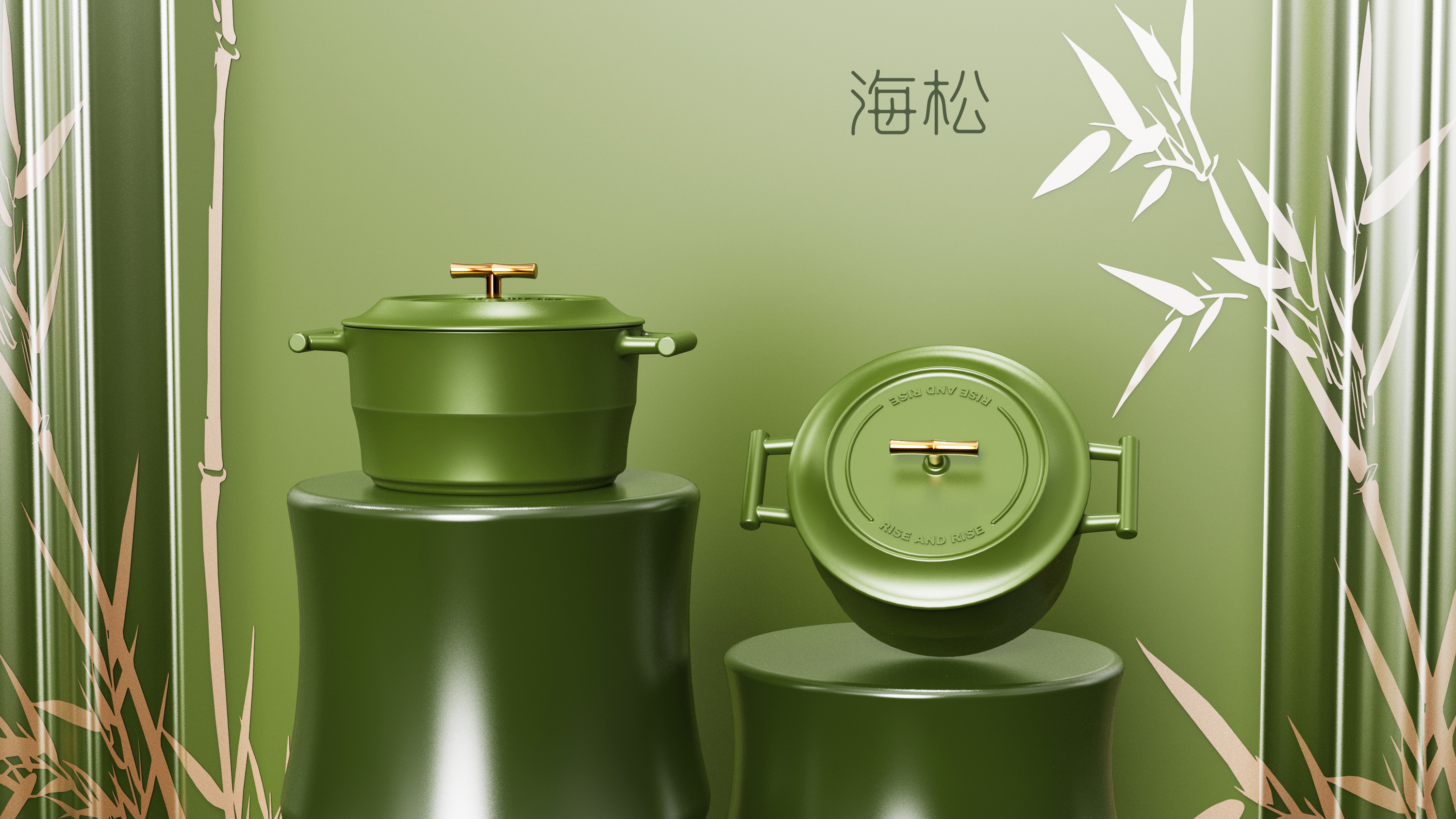 The rising, plum, orchid, bamboo and chrysanthemum, national style, simple atmosphere, gift giving，