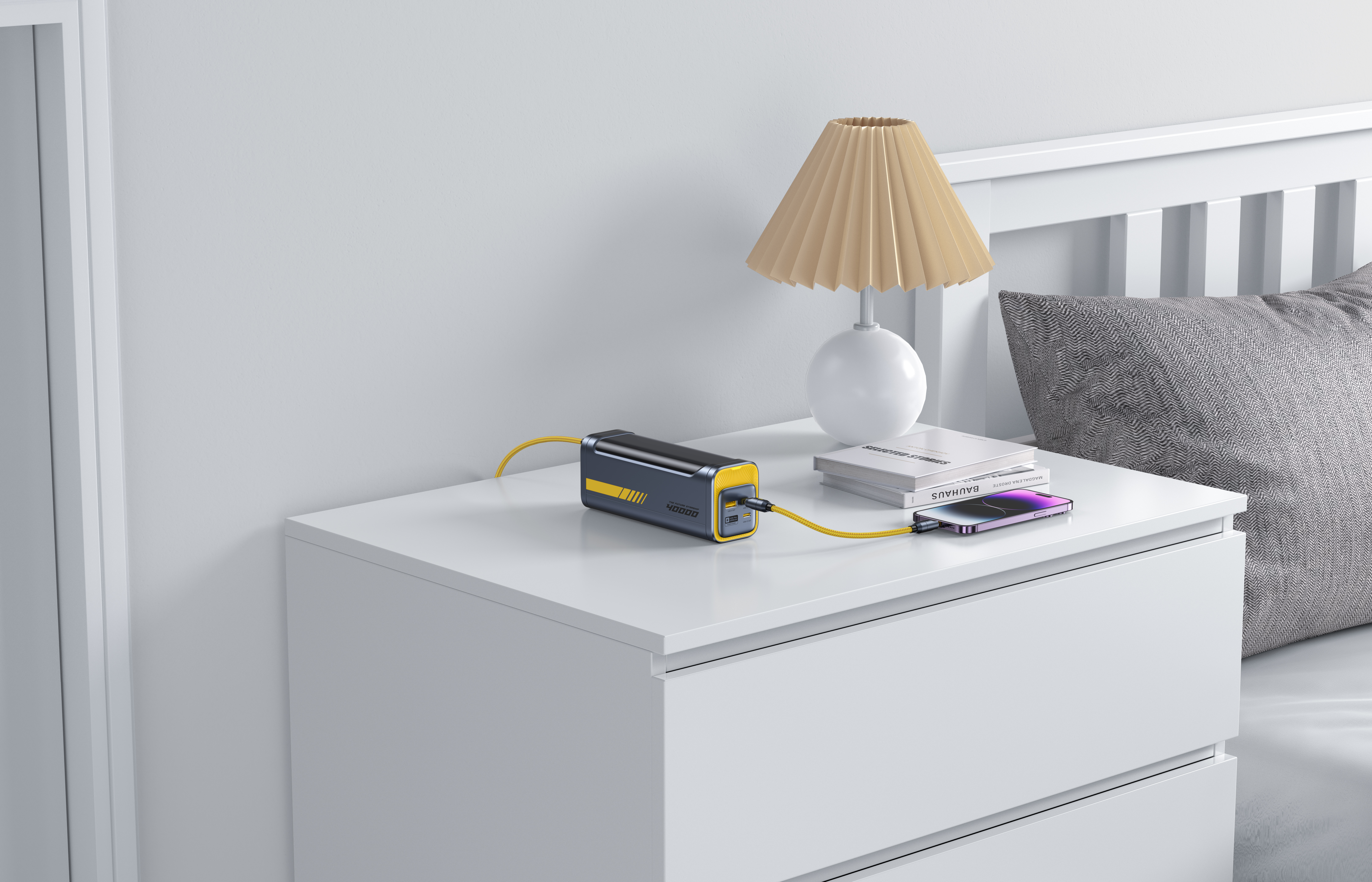 Two-in-one 40000mAh portable power supply，