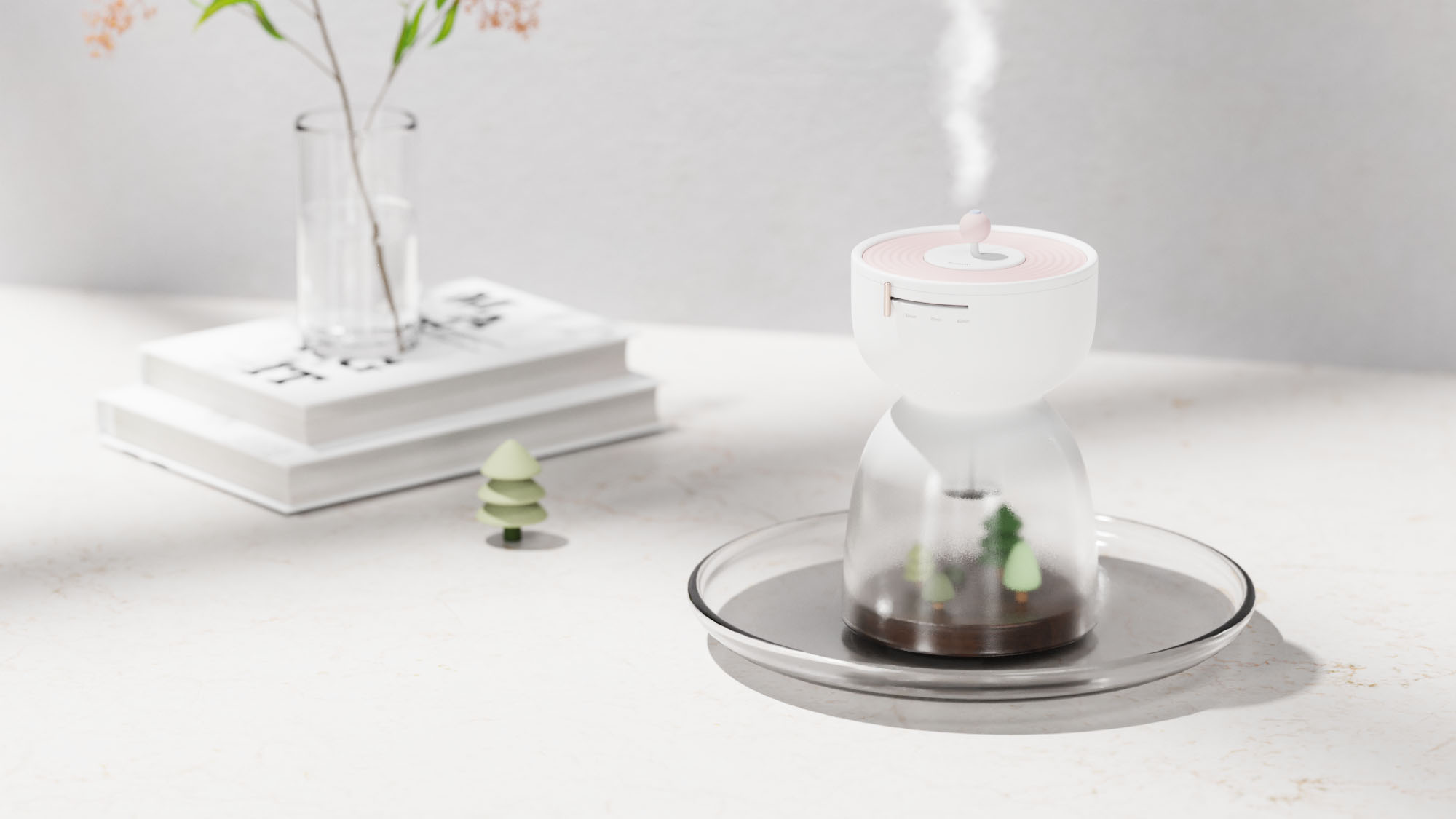 Aromatherapy, diffuser, white，