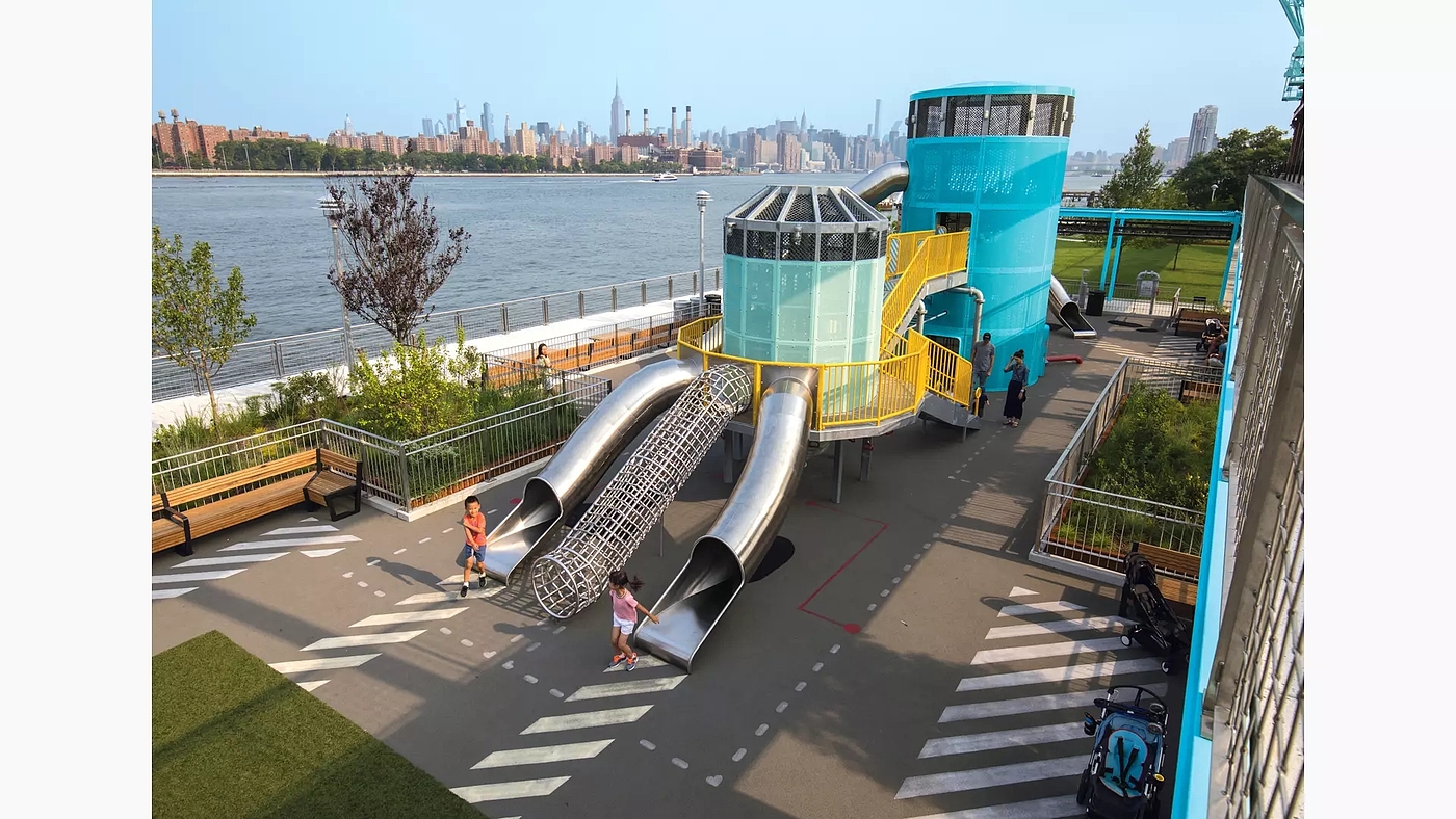modeling，Outdoor recreation，Slide，park，old building renovation，Children's Playground，