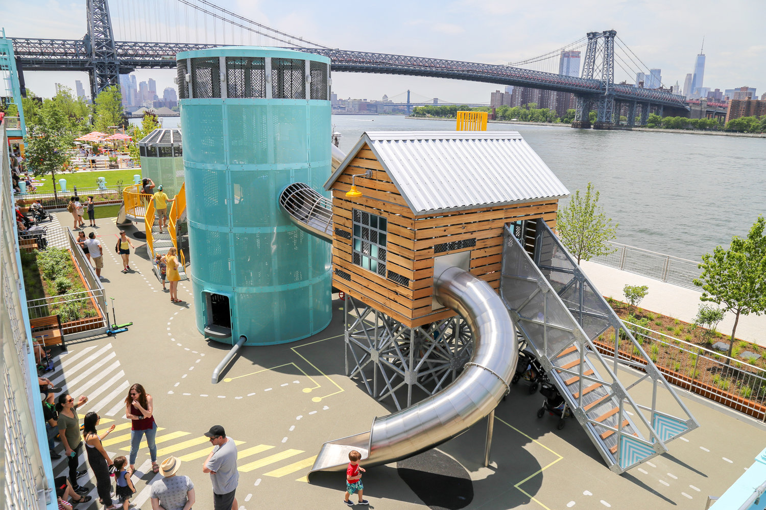 modeling，Outdoor recreation，Slide，park，old building renovation，Children's Playground，