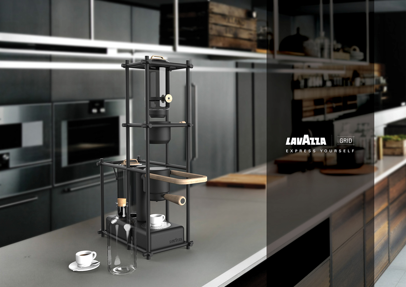 Italian style，Coffee machine，fully automatic，GRID，individualization，