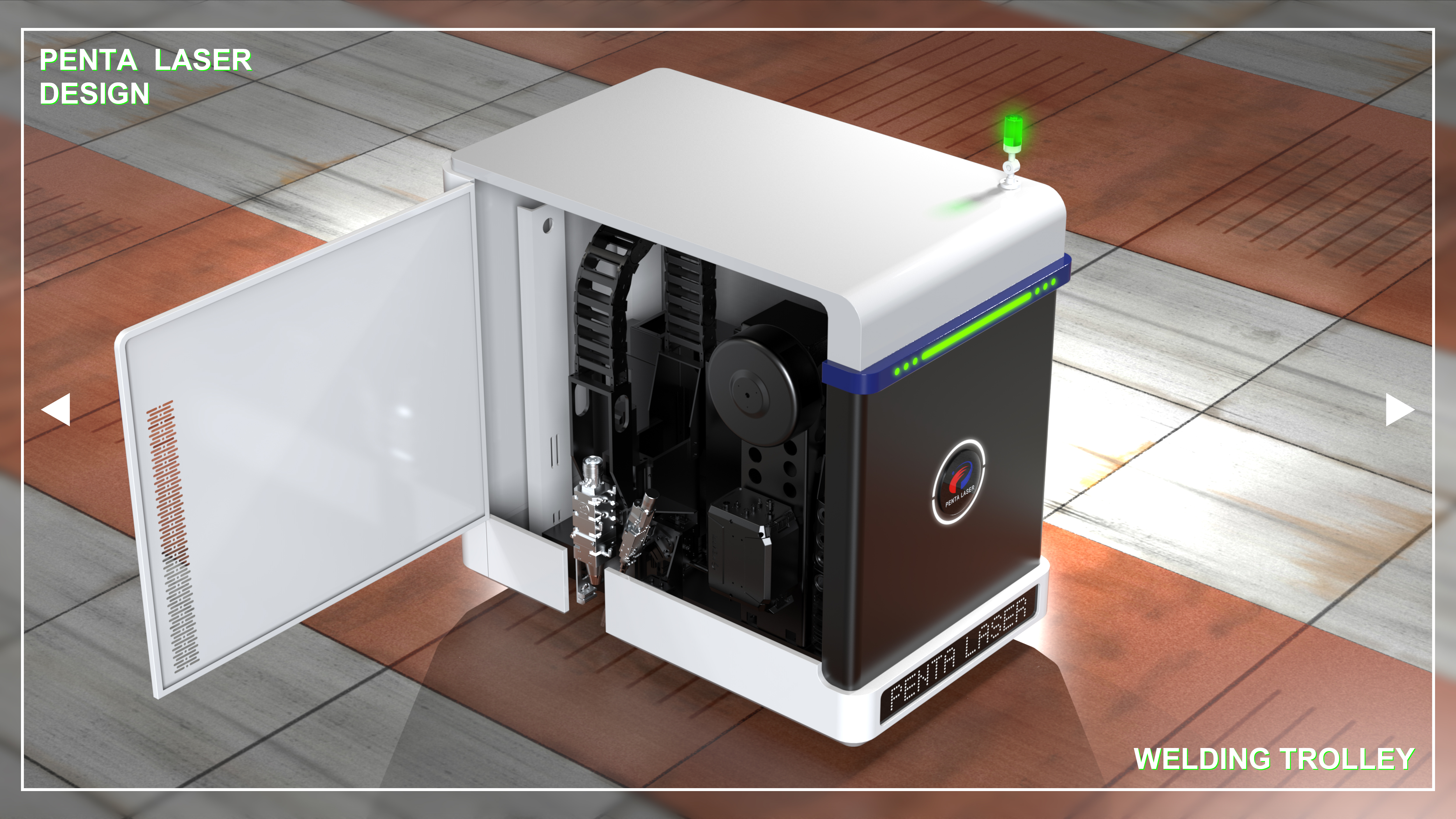 Welding trolley (laser hybrid welding)，