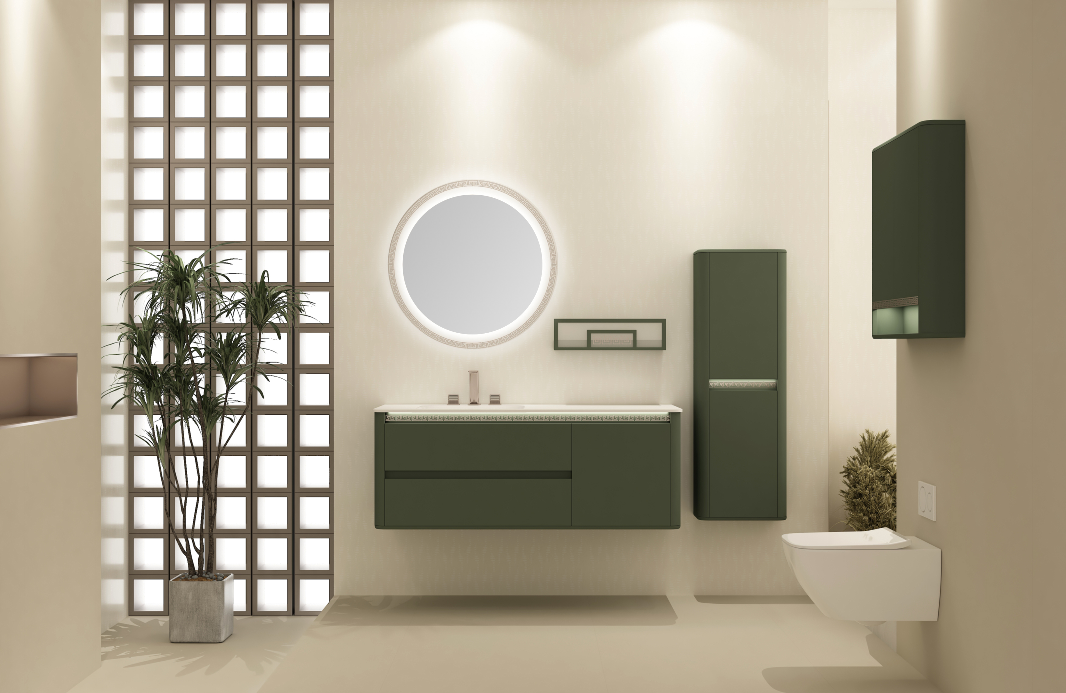 The palate element adopts the main color of Dan cyan，