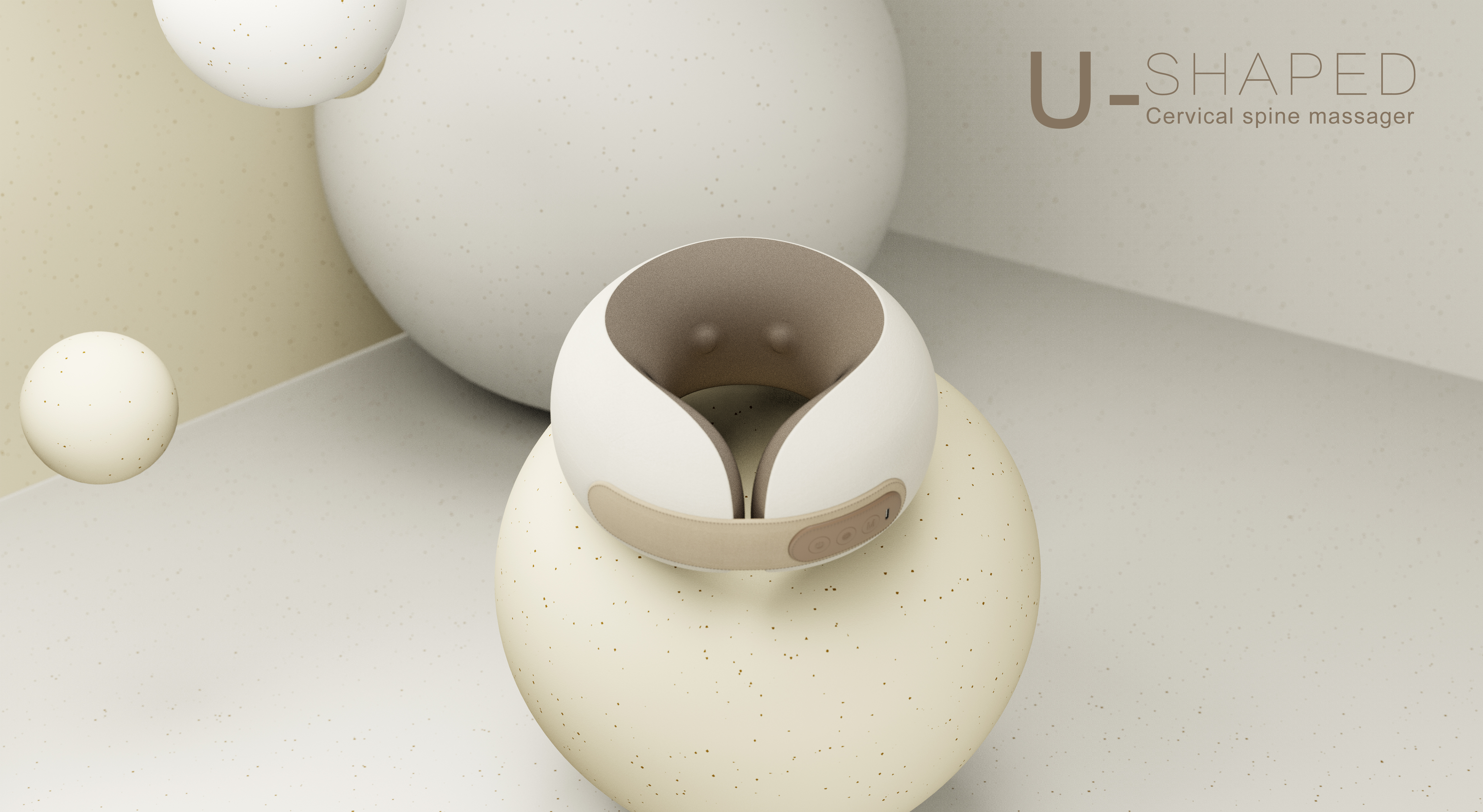 Cervical massage，U-shaped massage pillow，Massager，Design services，Personal care，