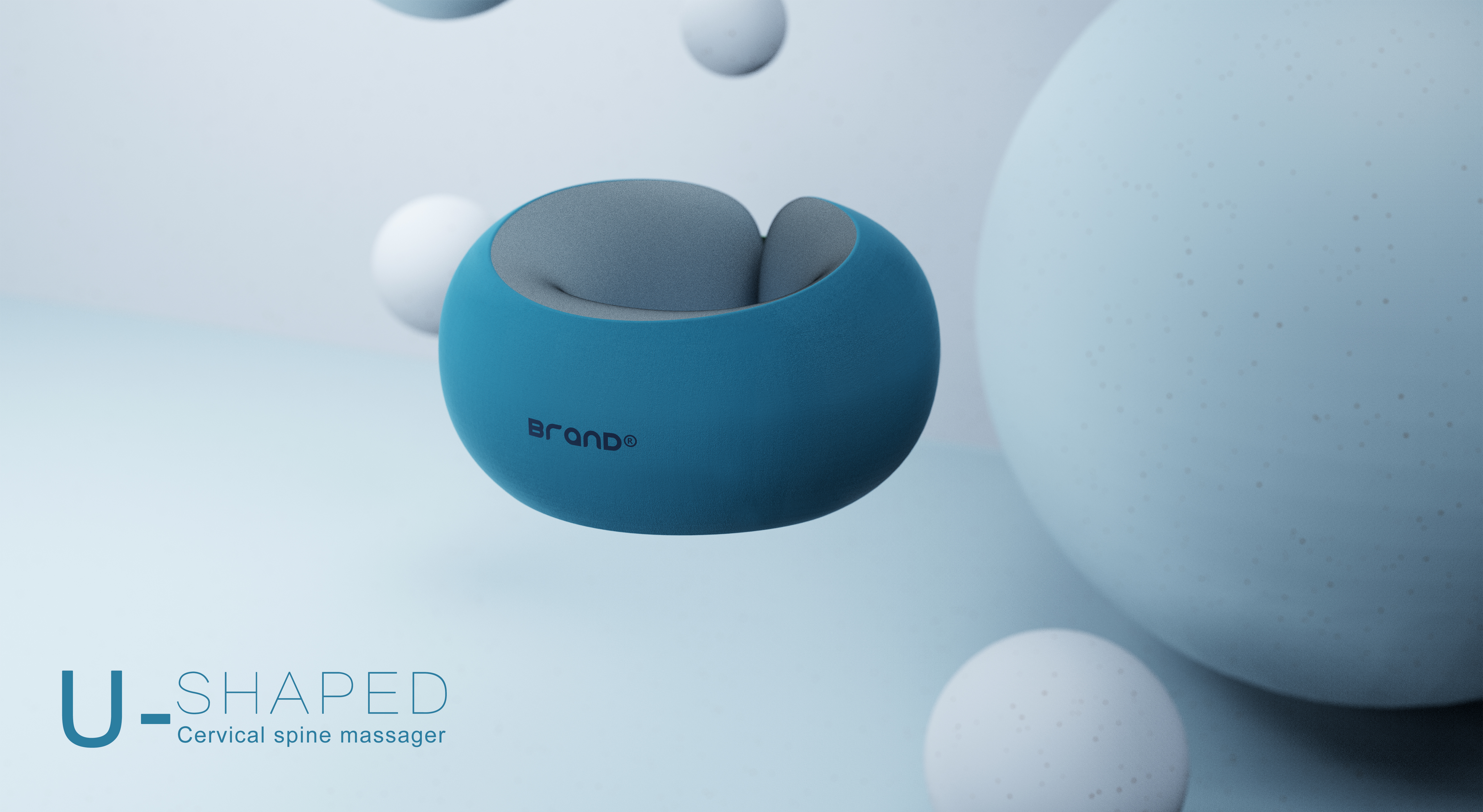 Cervical massage，U-shaped massage pillow，Massager，Design services，Personal care，