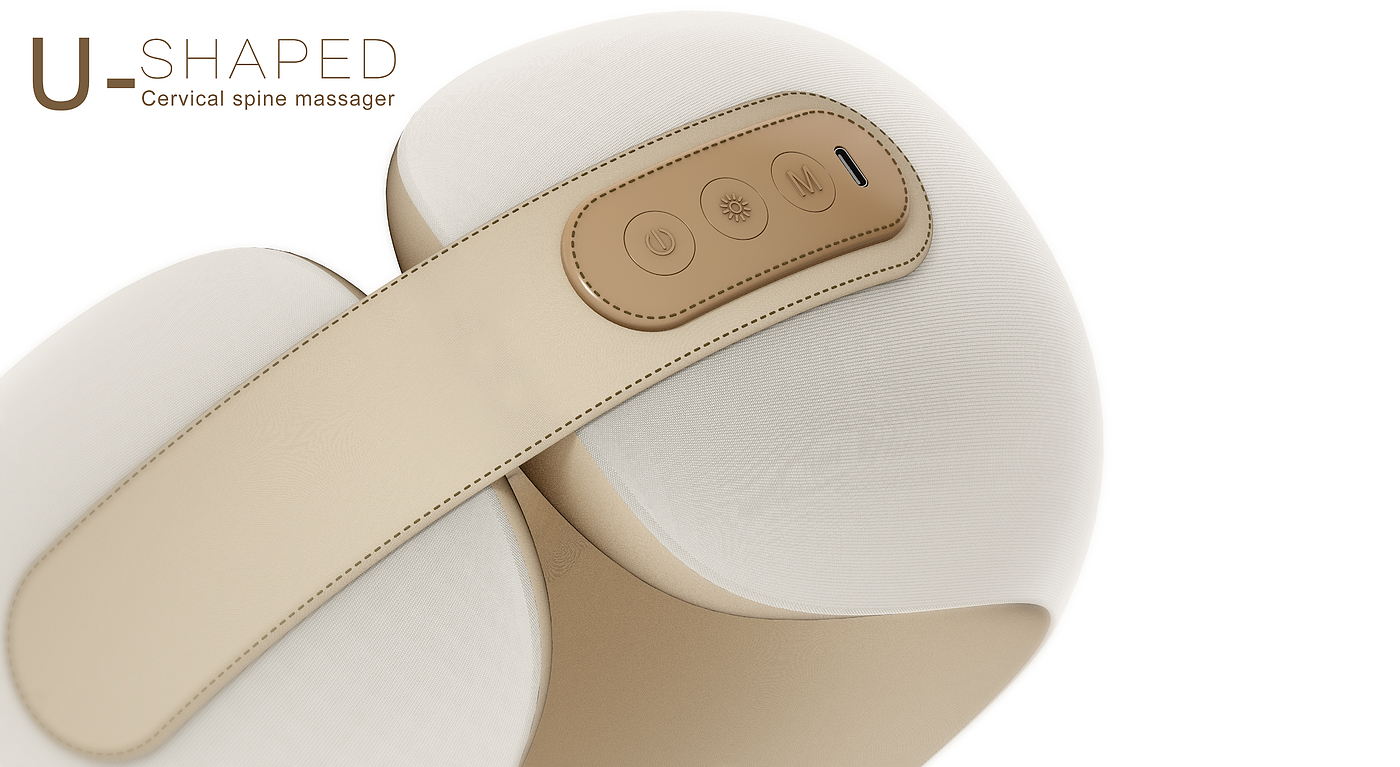 Cervical massage，U-shaped massage pillow，Massager，Design services，Personal care，