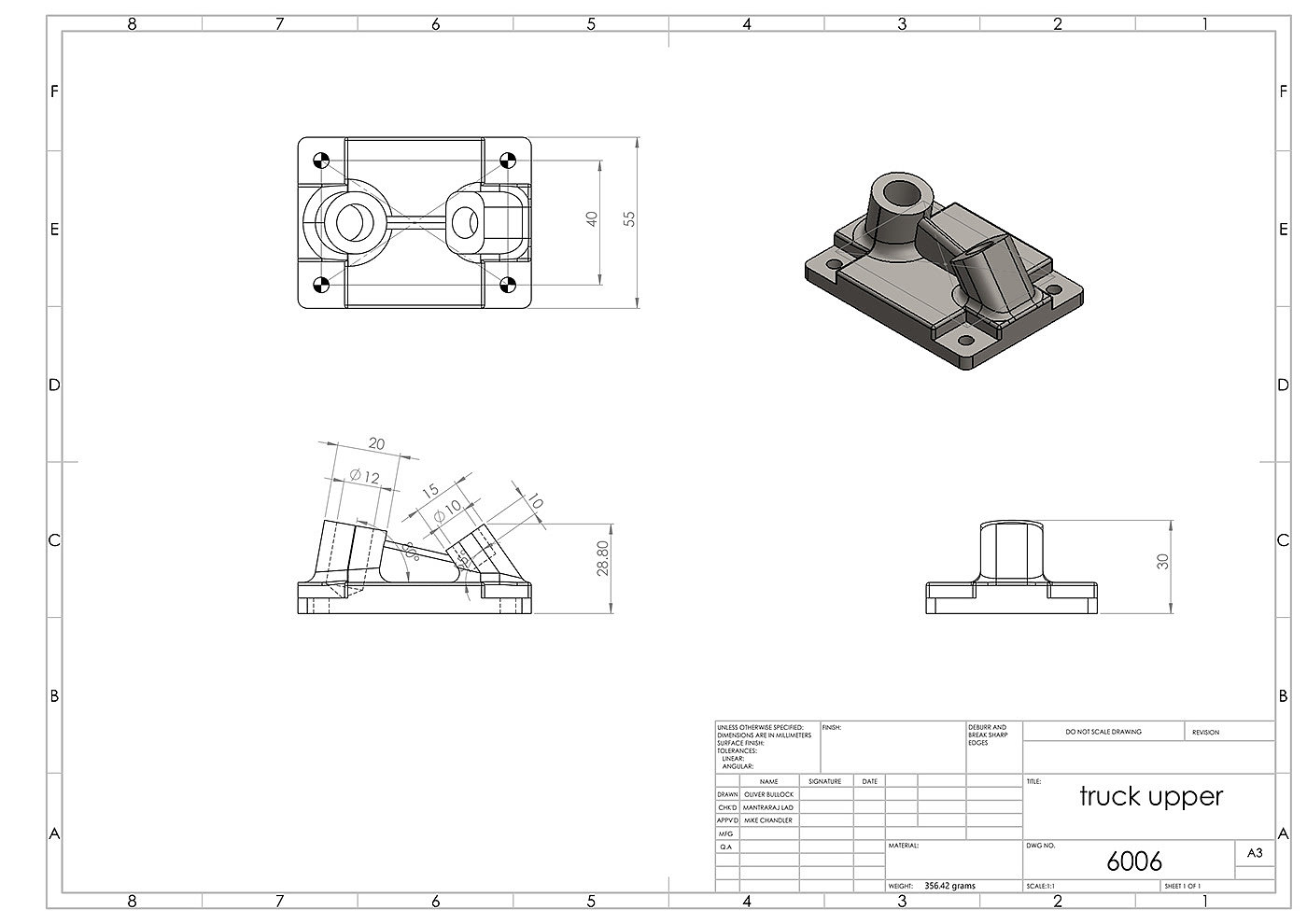 滑板，cad，零件，制作，