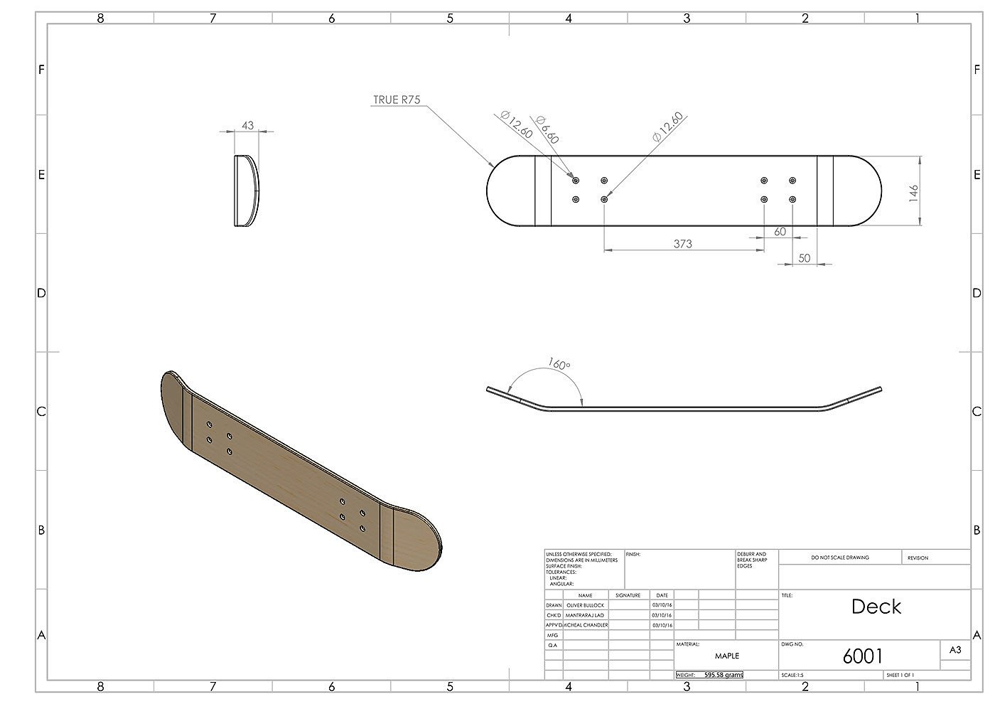 滑板，cad，零件，制作，