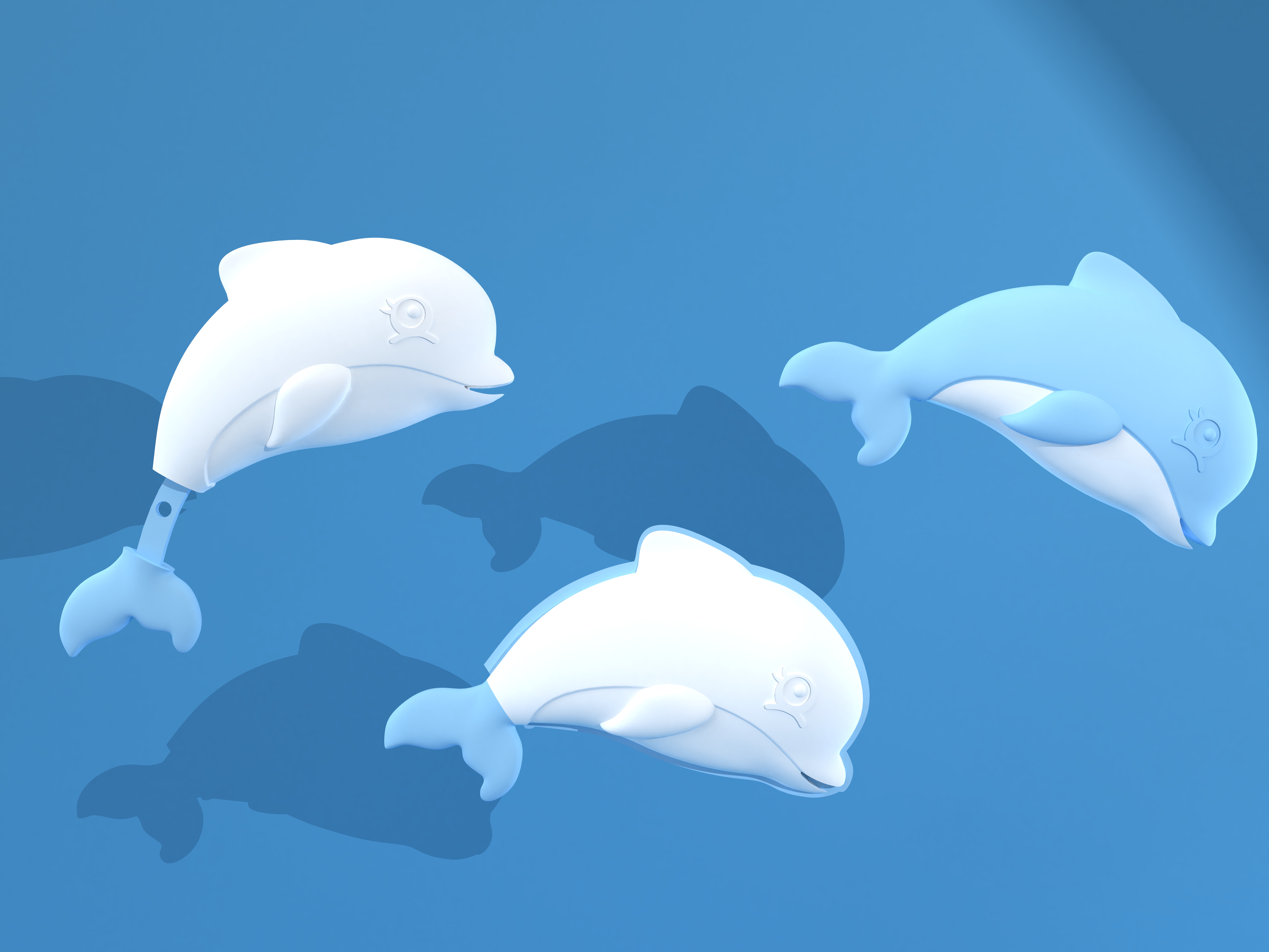 Ice cream，dolphin，Ice cream，animal，dolphin，animal，