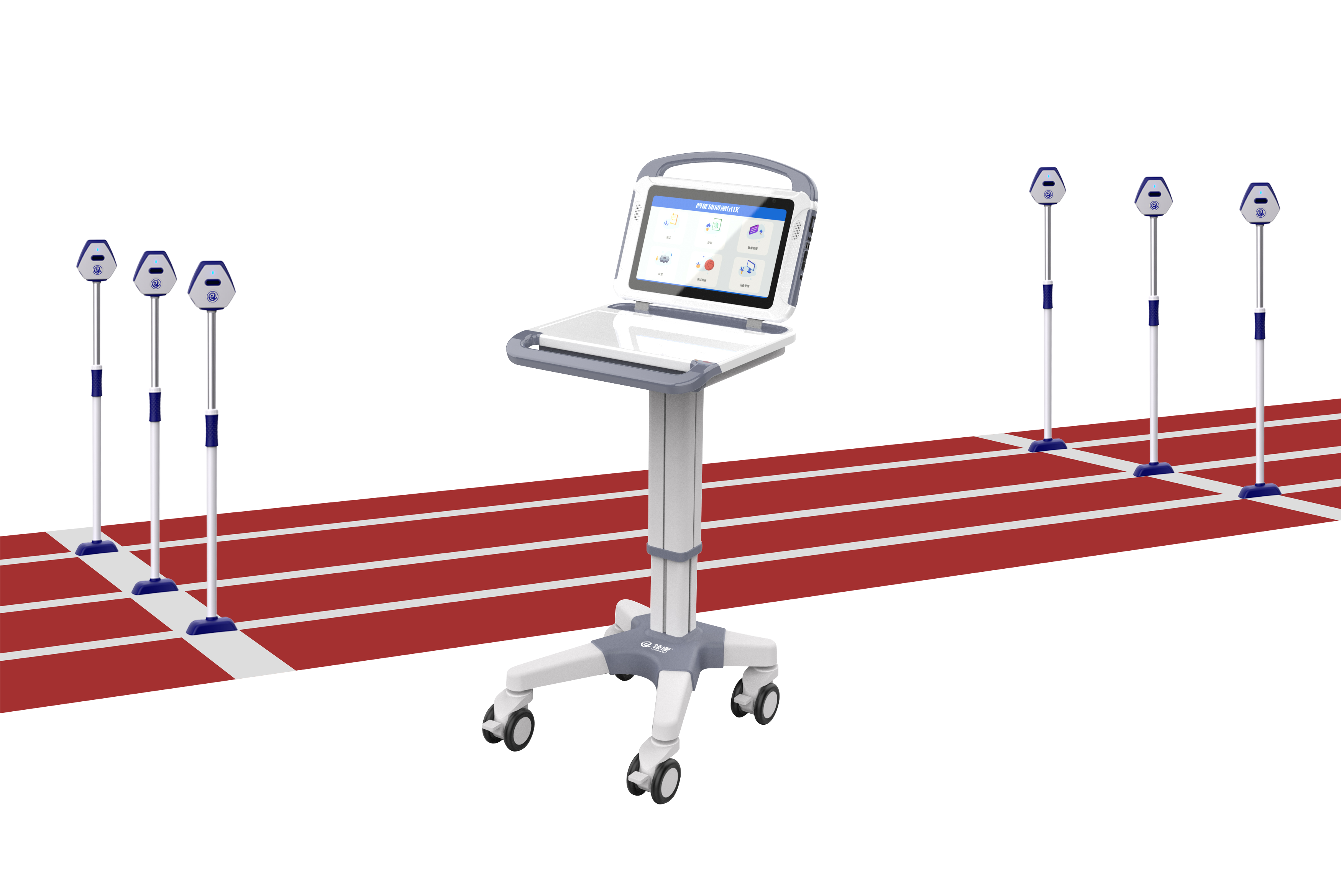 sports test，physical education examination，physical training，data collector，