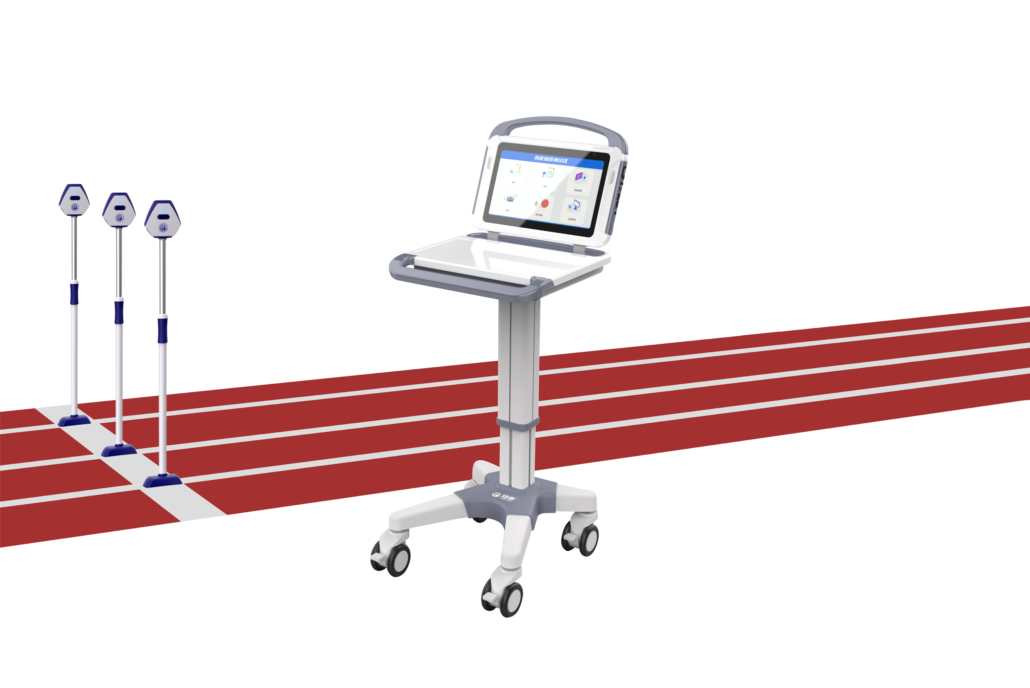 sports test，physical education examination，physical training，data collector，