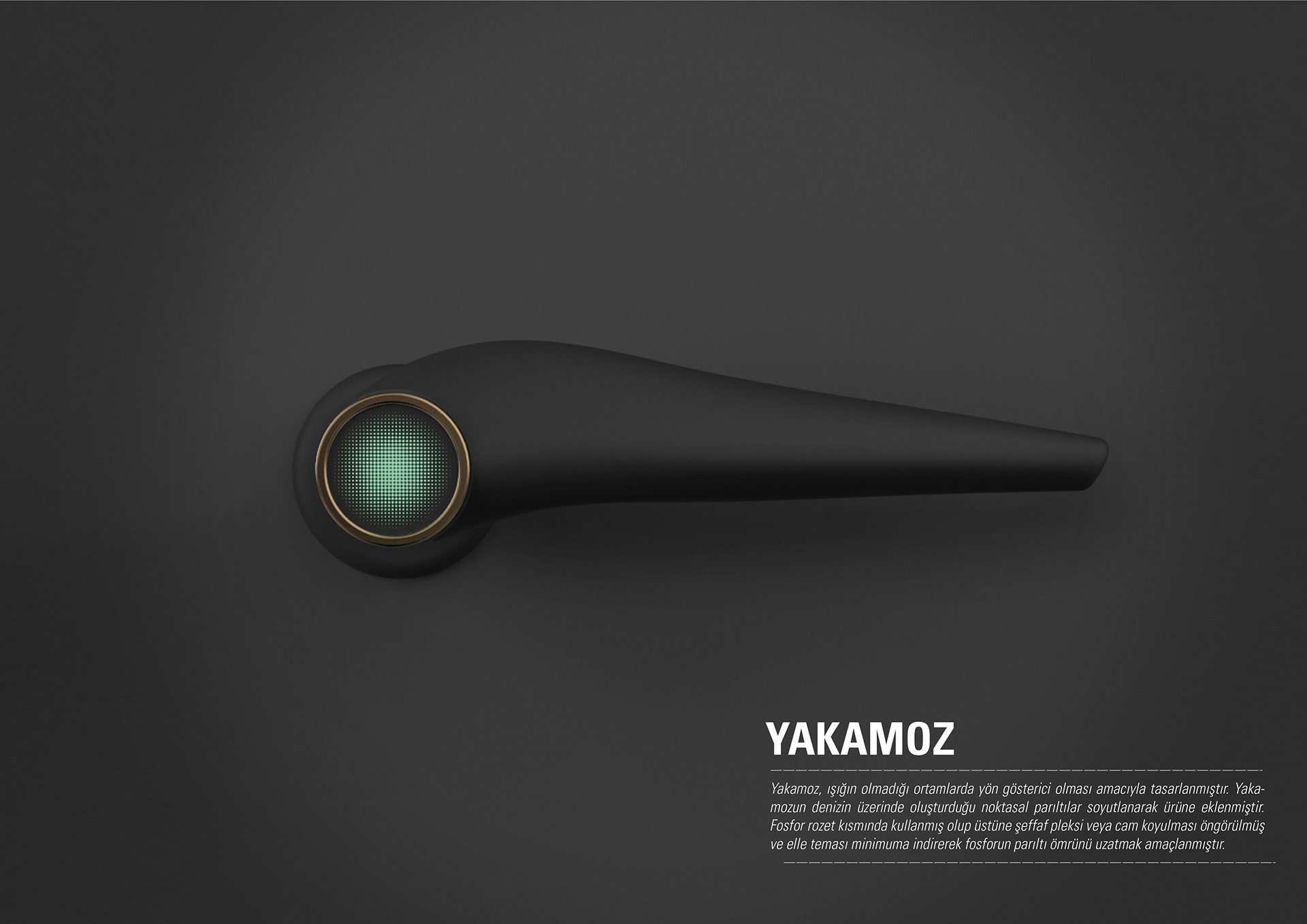 YAKAMOZ，Door handle，intelligence，light，