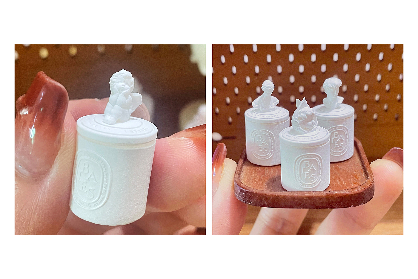 dollhouse，Baby House，Miniature model，Handmade，Gypsum Aromatherapy，fingertip，