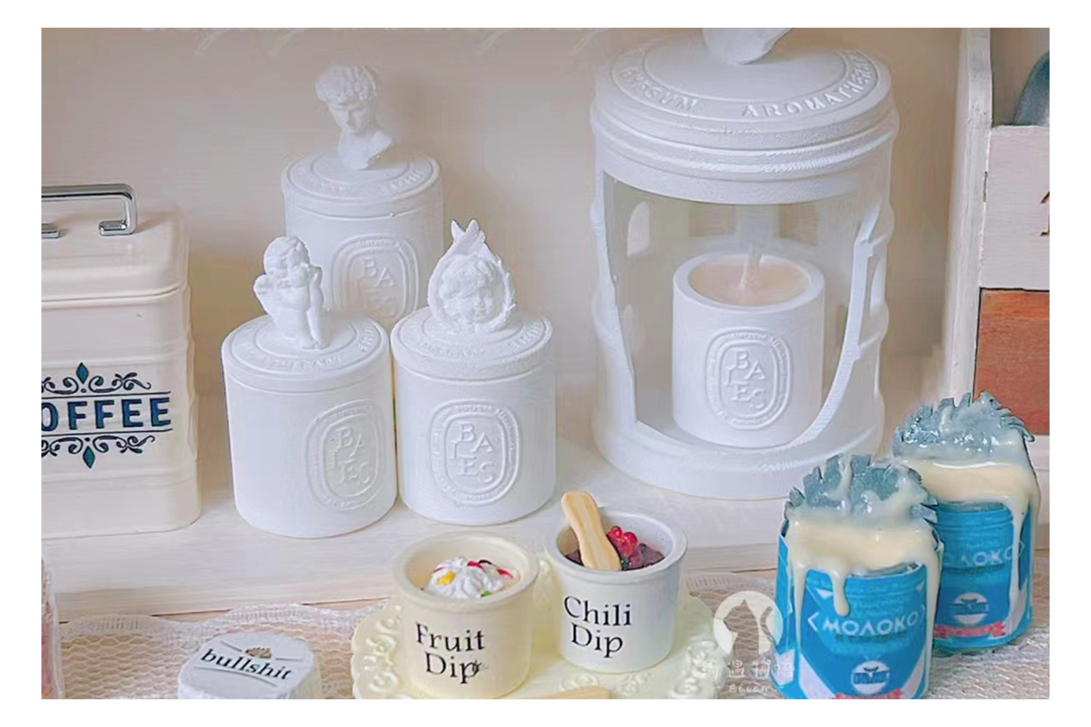 dollhouse，Baby House，Miniature model，Handmade，Gypsum Aromatherapy，fingertip，