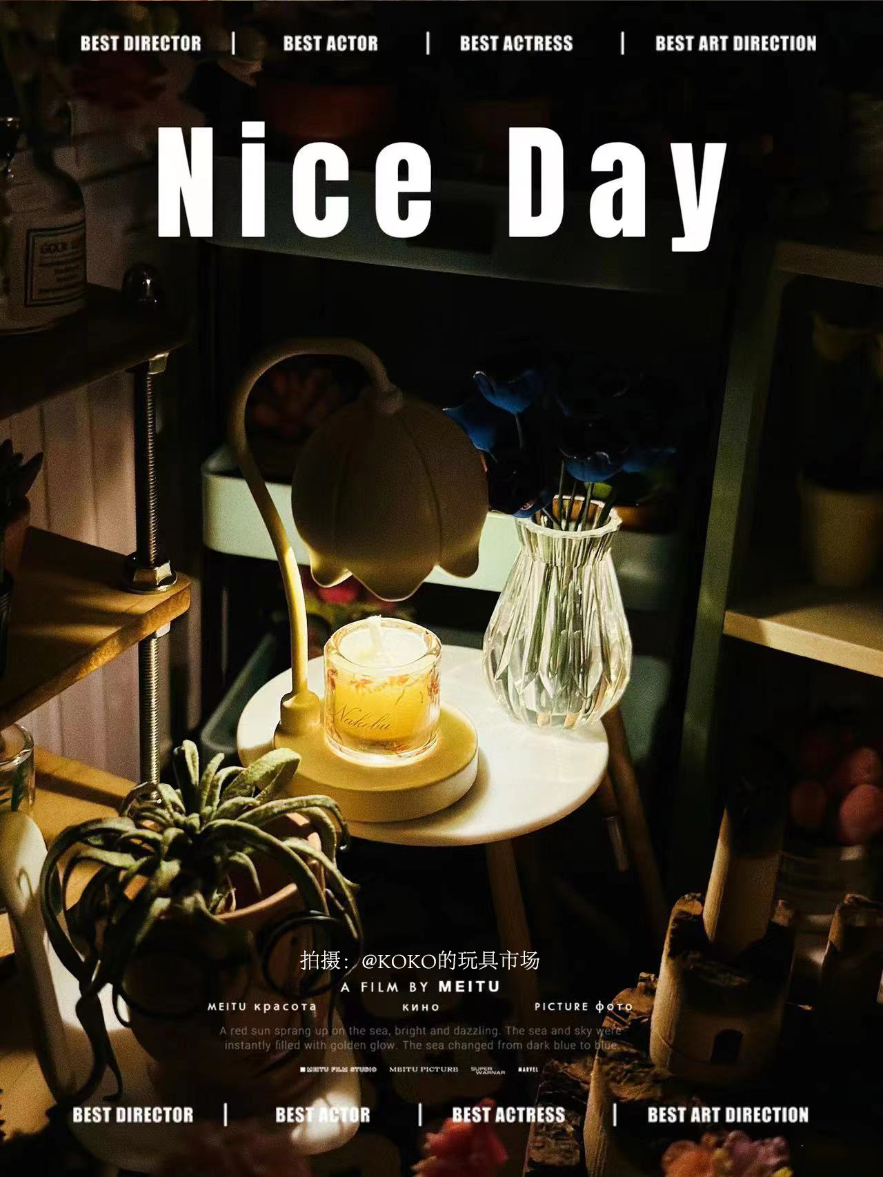 Doll House，dollhouse，melting wax lamp，Miniature model，Handmade，fingertip，