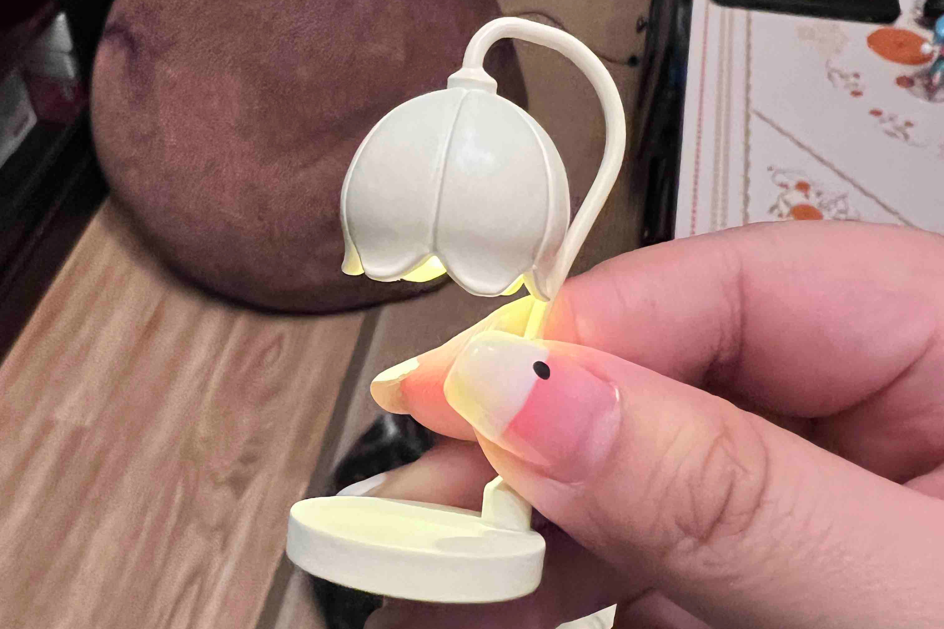 Doll House，dollhouse，melting wax lamp，Miniature model，Handmade，fingertip，