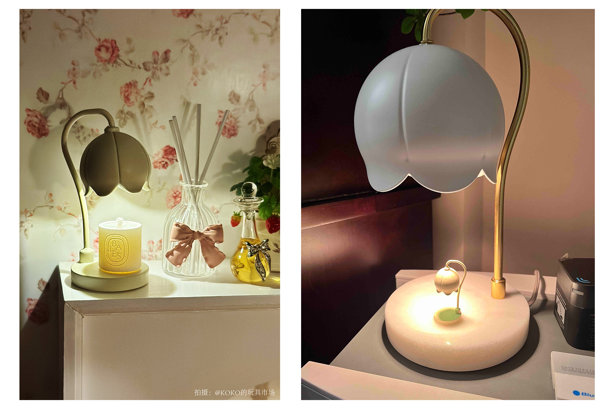 Doll House，dollhouse，melting wax lamp，Miniature model，Handmade，fingertip，