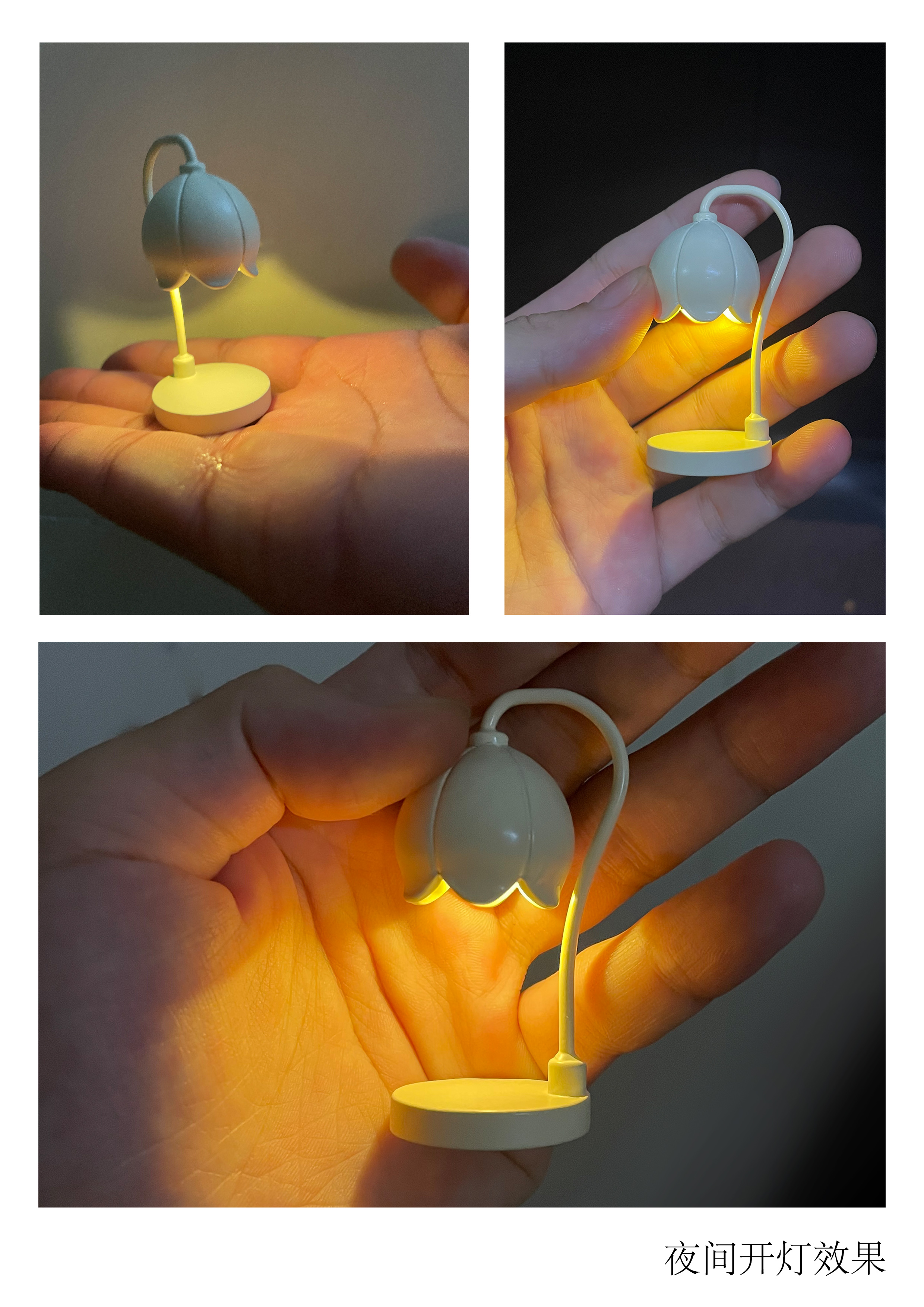 Doll House，dollhouse，melting wax lamp，Miniature model，Handmade，fingertip，