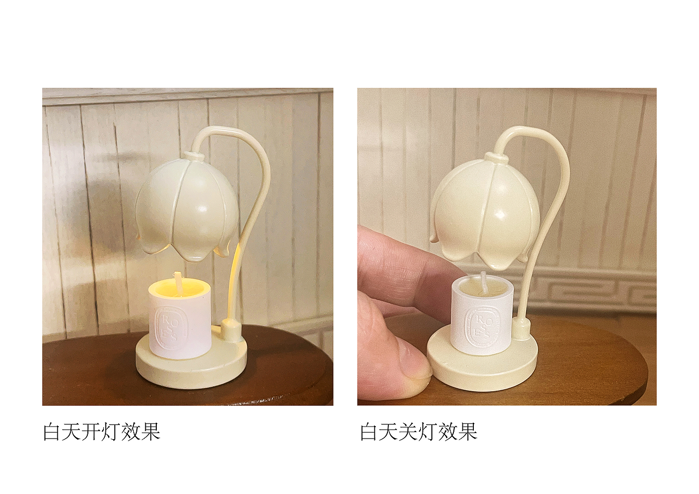 Doll House，dollhouse，melting wax lamp，Miniature model，Handmade，fingertip，