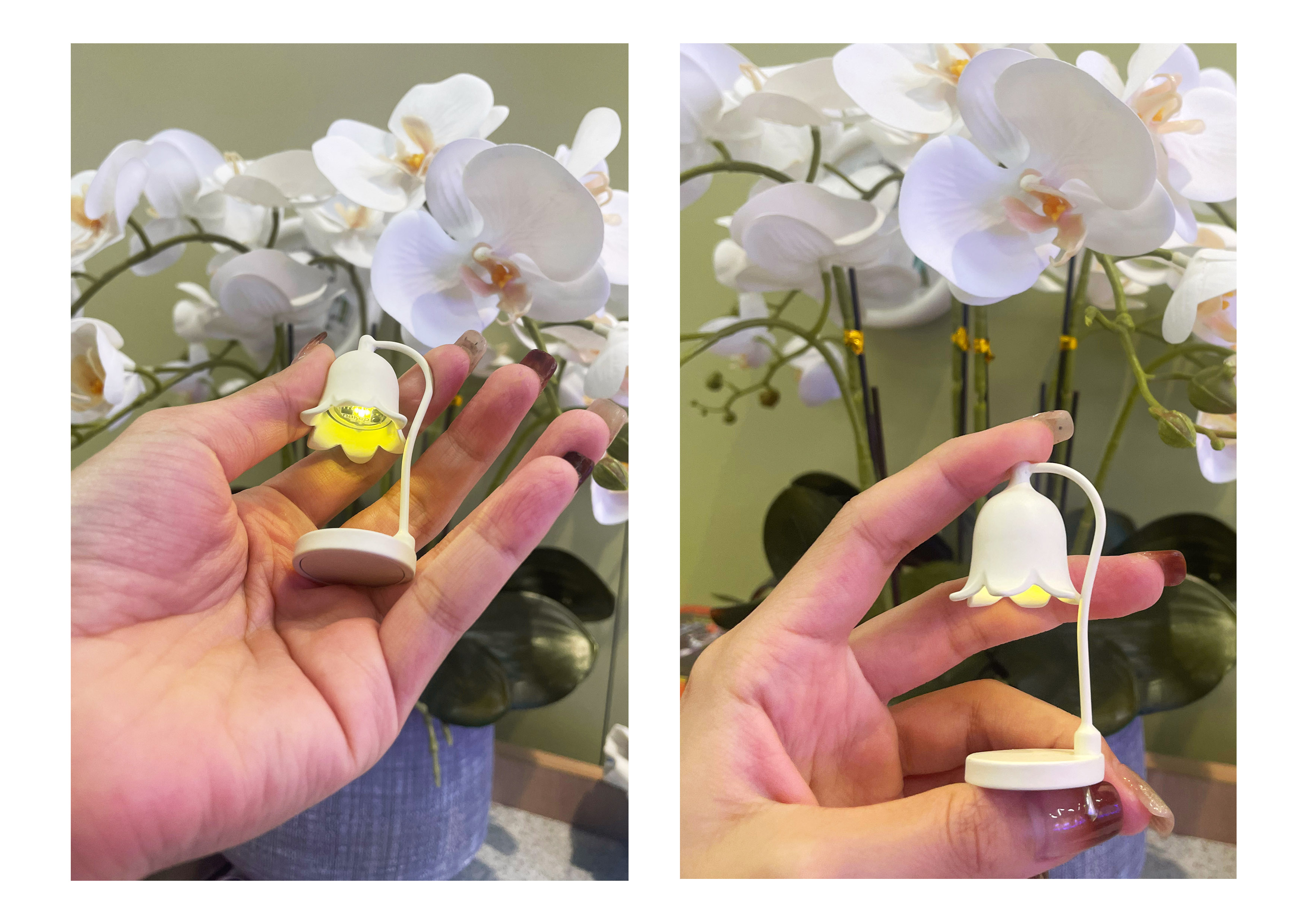 Doll House，dollhouse，melting wax lamp，Miniature model，Handmade，Interphalangeal，