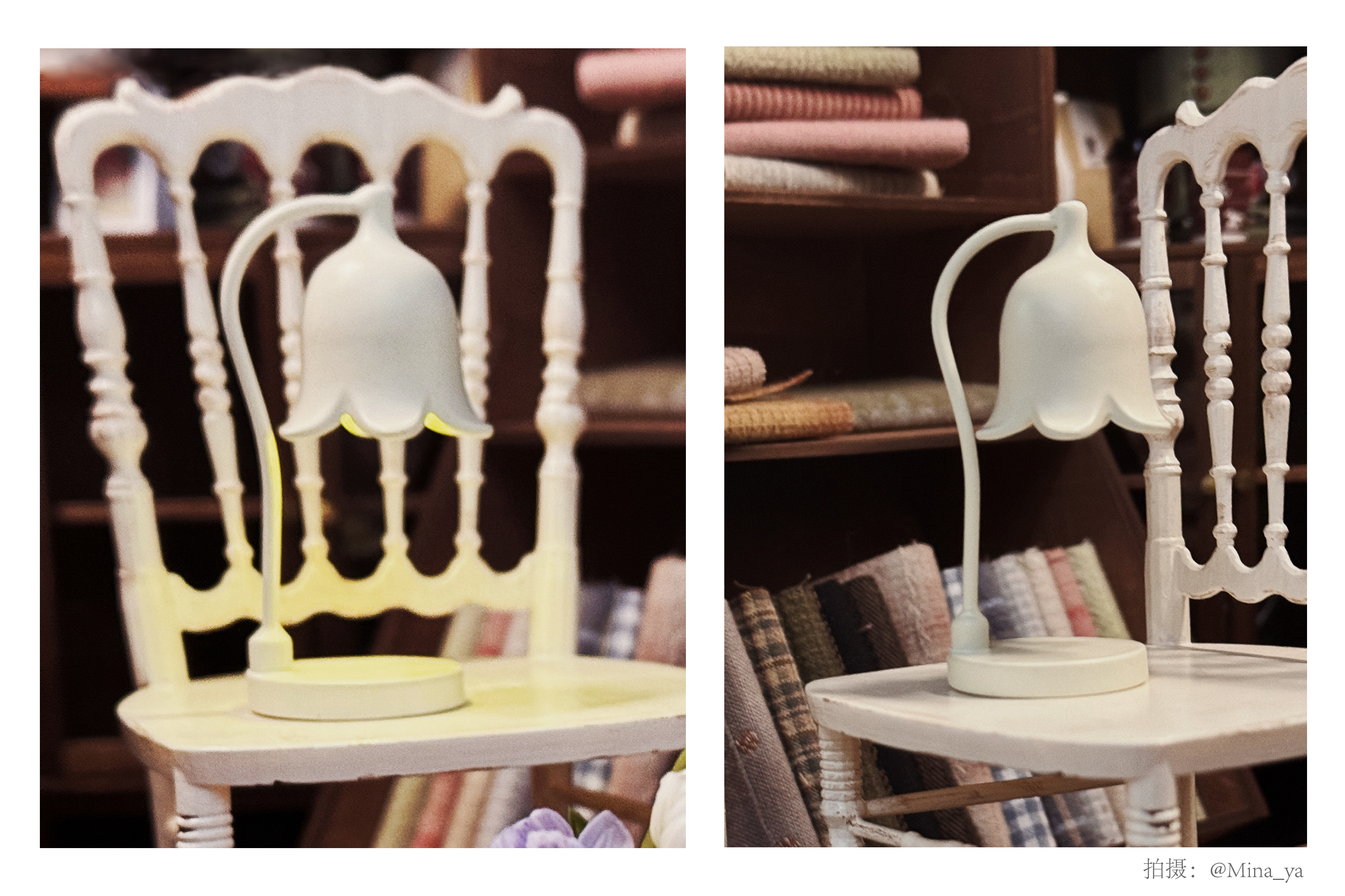 Doll House，dollhouse，melting wax lamp，Miniature model，Handmade，Interphalangeal，