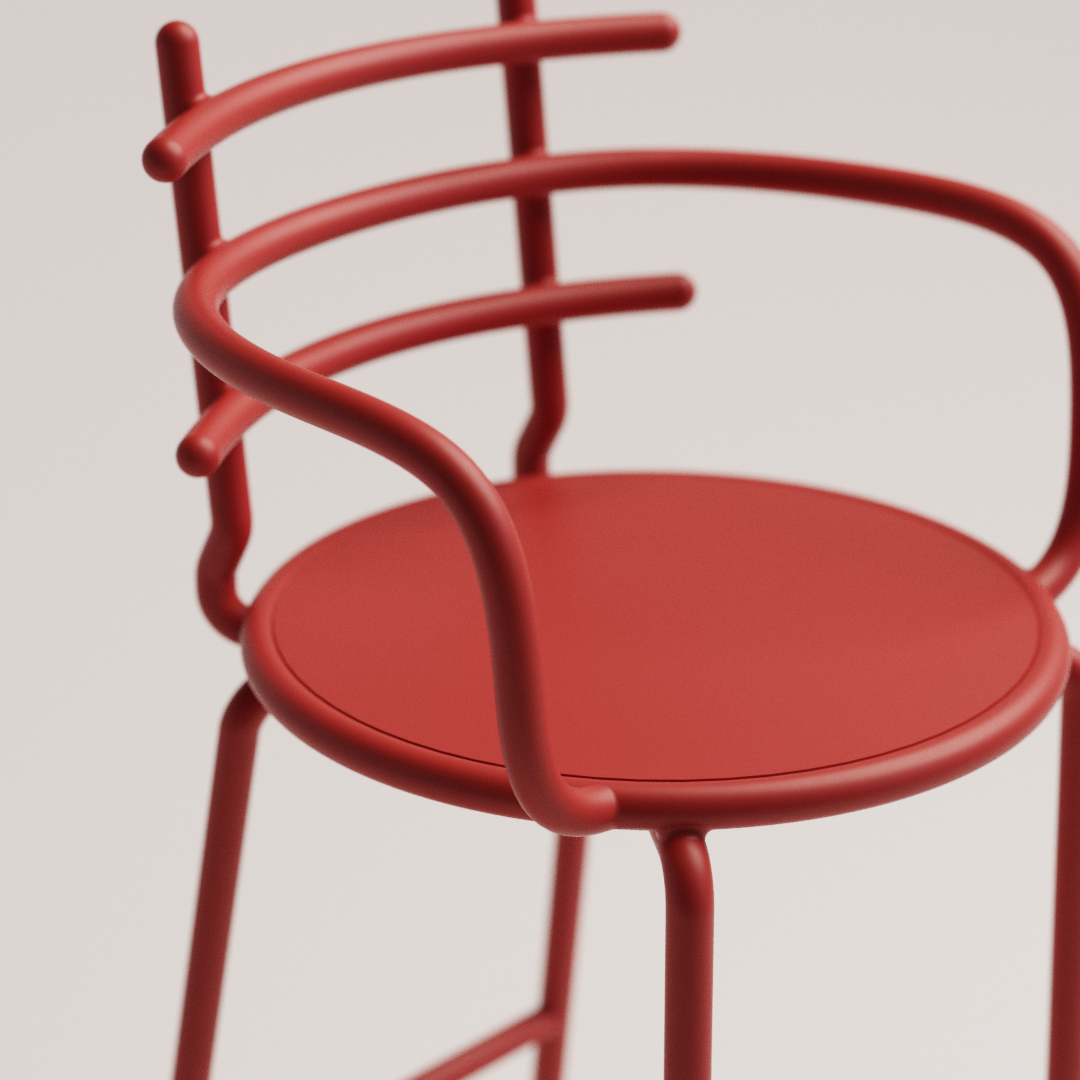 stool，Ergonomics，Metal furniture，Creative home，