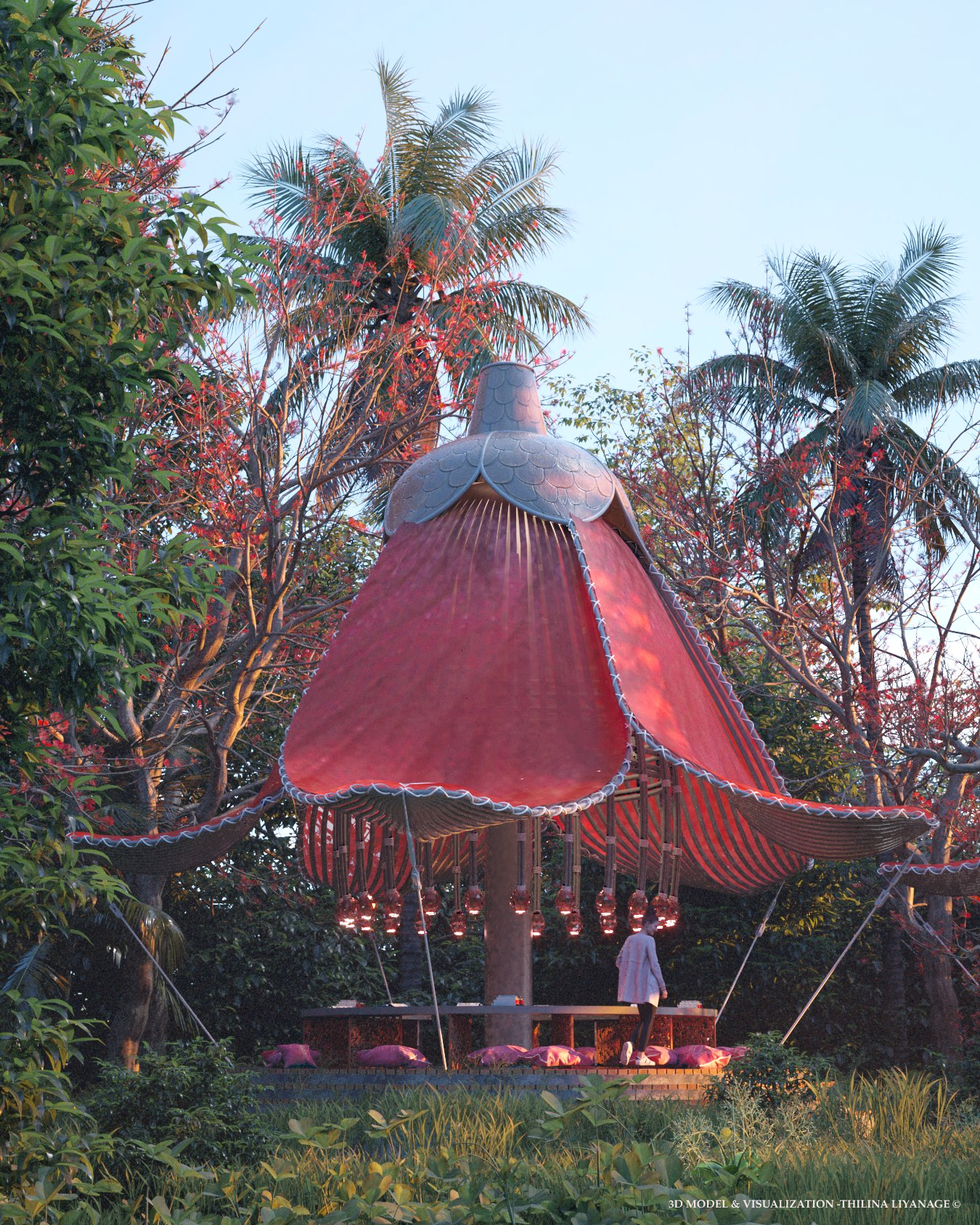 Architecture，Gao Liu，conceptual design，Digital art，Natural landscape，