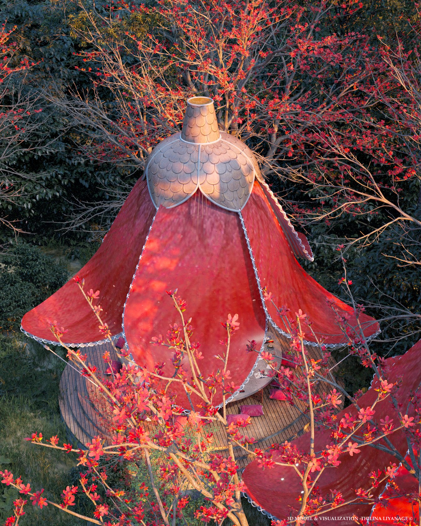 Architecture，Gao Liu，conceptual design，Digital art，Natural landscape，