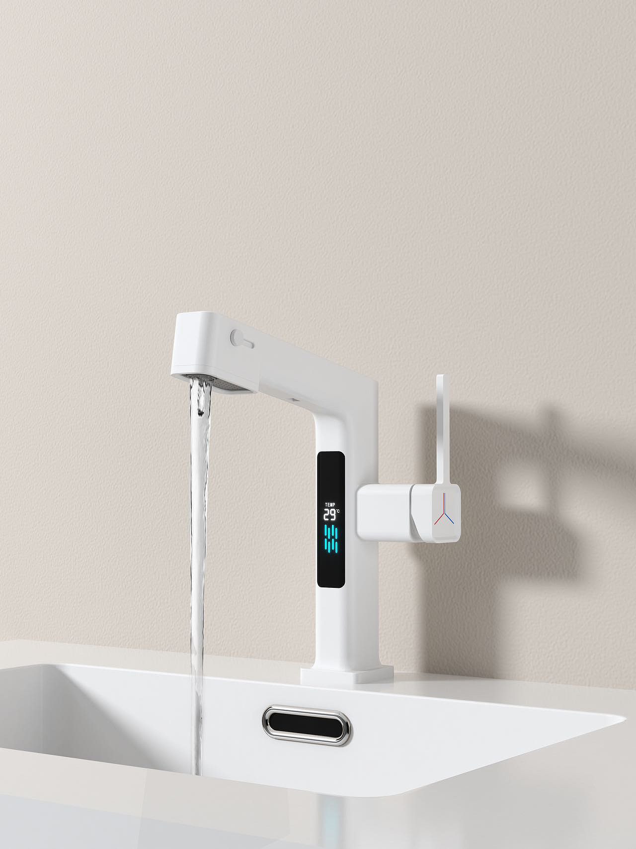 Basin mixer ，kitchen and toilet，Digital display，Design，