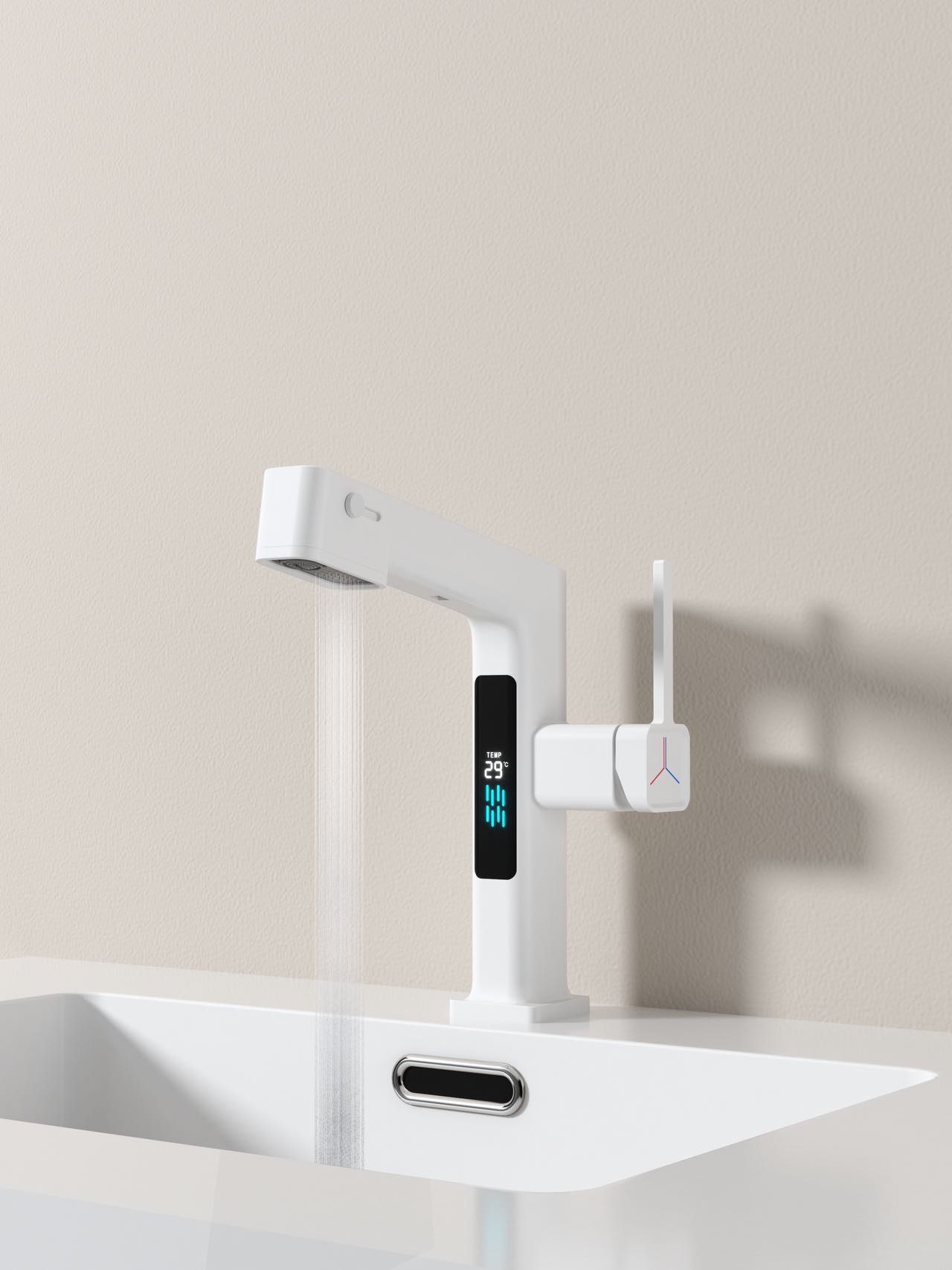 Basin mixer ，kitchen and toilet，Digital display，Design，