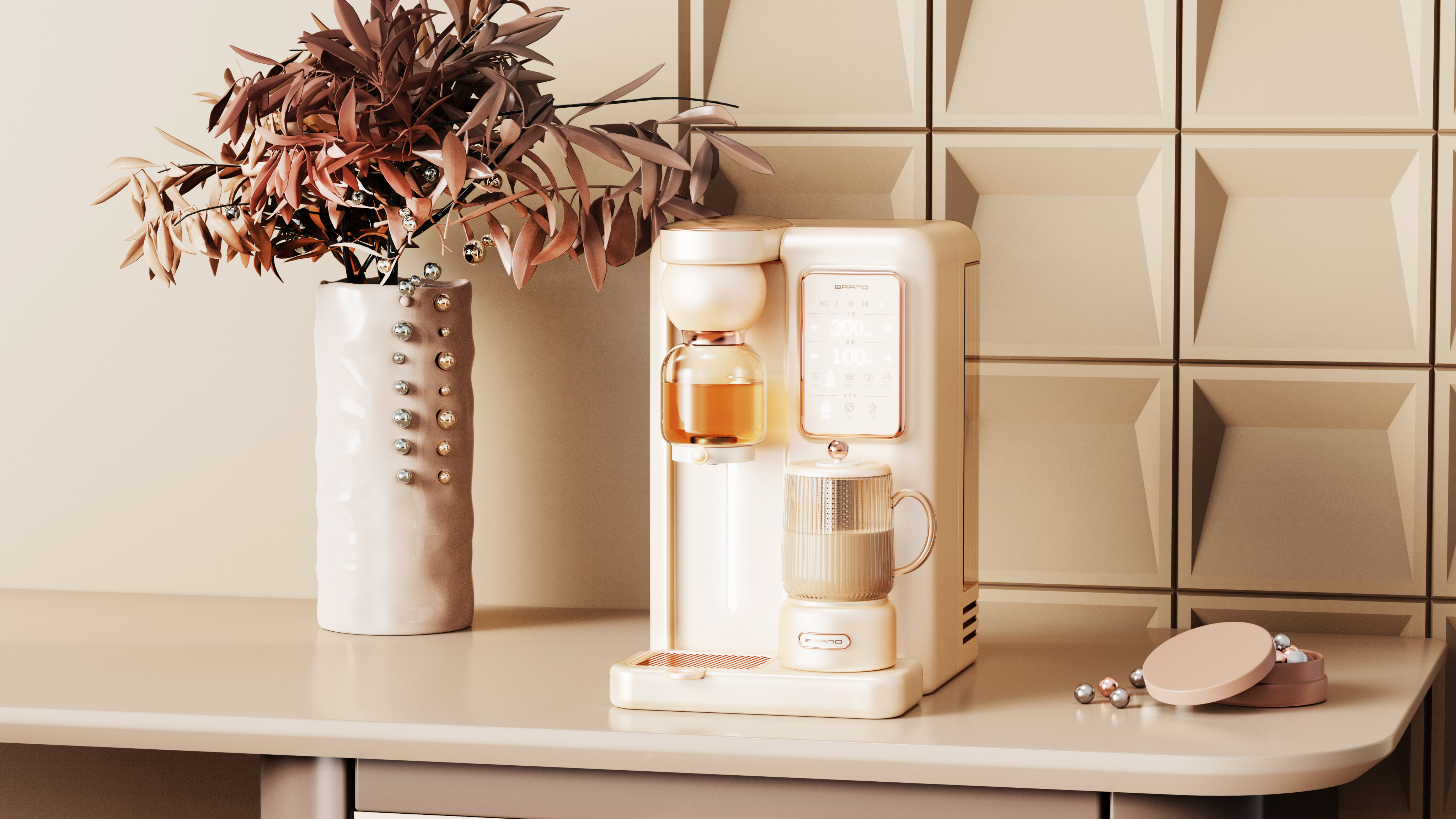 Drinking machine，Milk Tea machine，Teapot，Water dispenser，product design，industrial design，