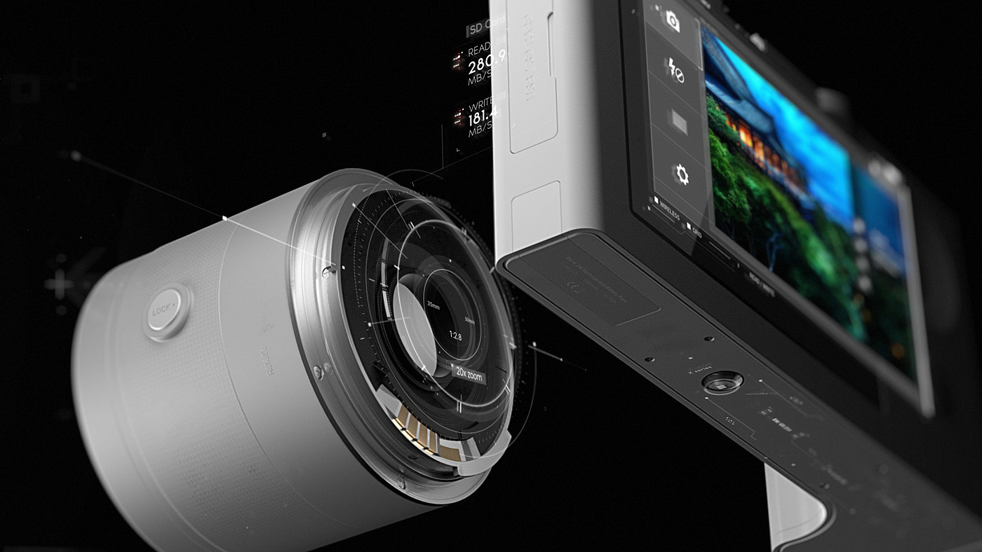 Sonar x camera，product design，