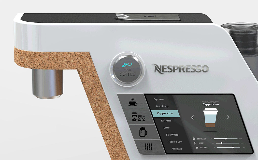 Nespresso，Capsule coffee machine，conceptual design，small home appliances，