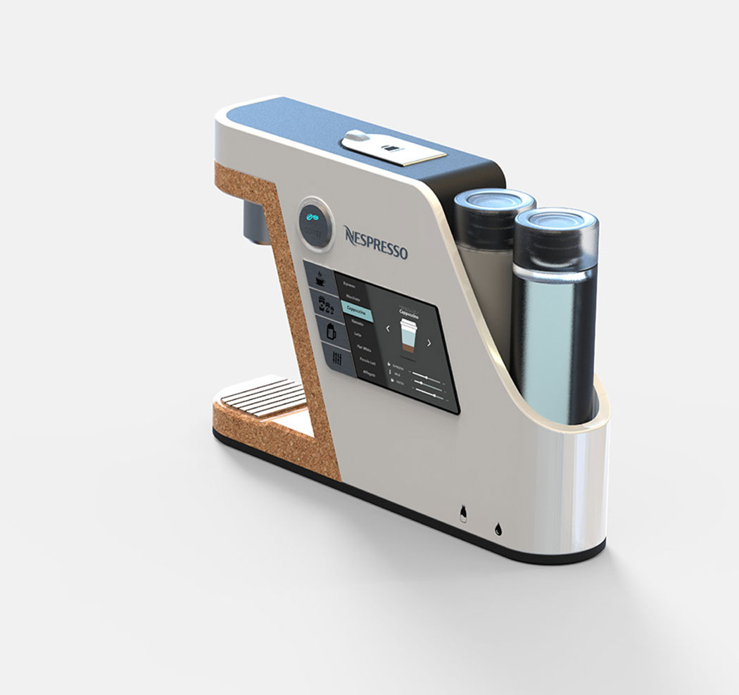 Nespresso，Capsule coffee machine，conceptual design，small home appliances，