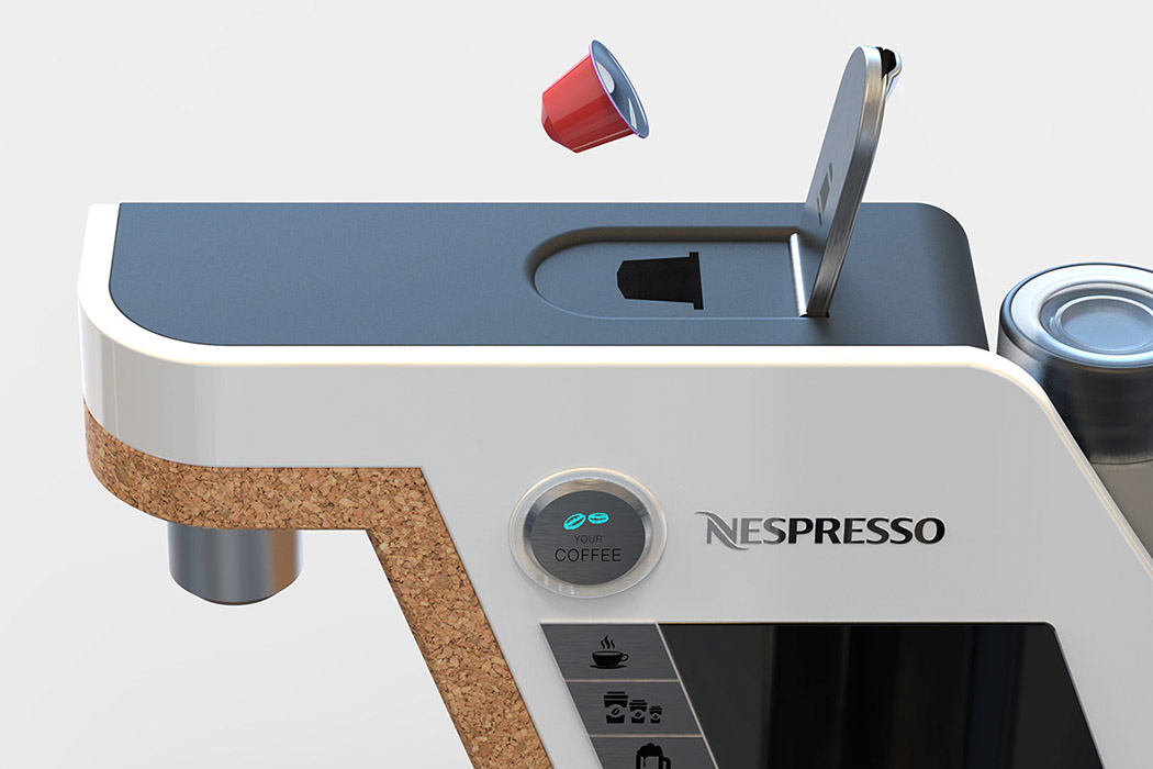 Nespresso，Capsule coffee machine，conceptual design，small home appliances，