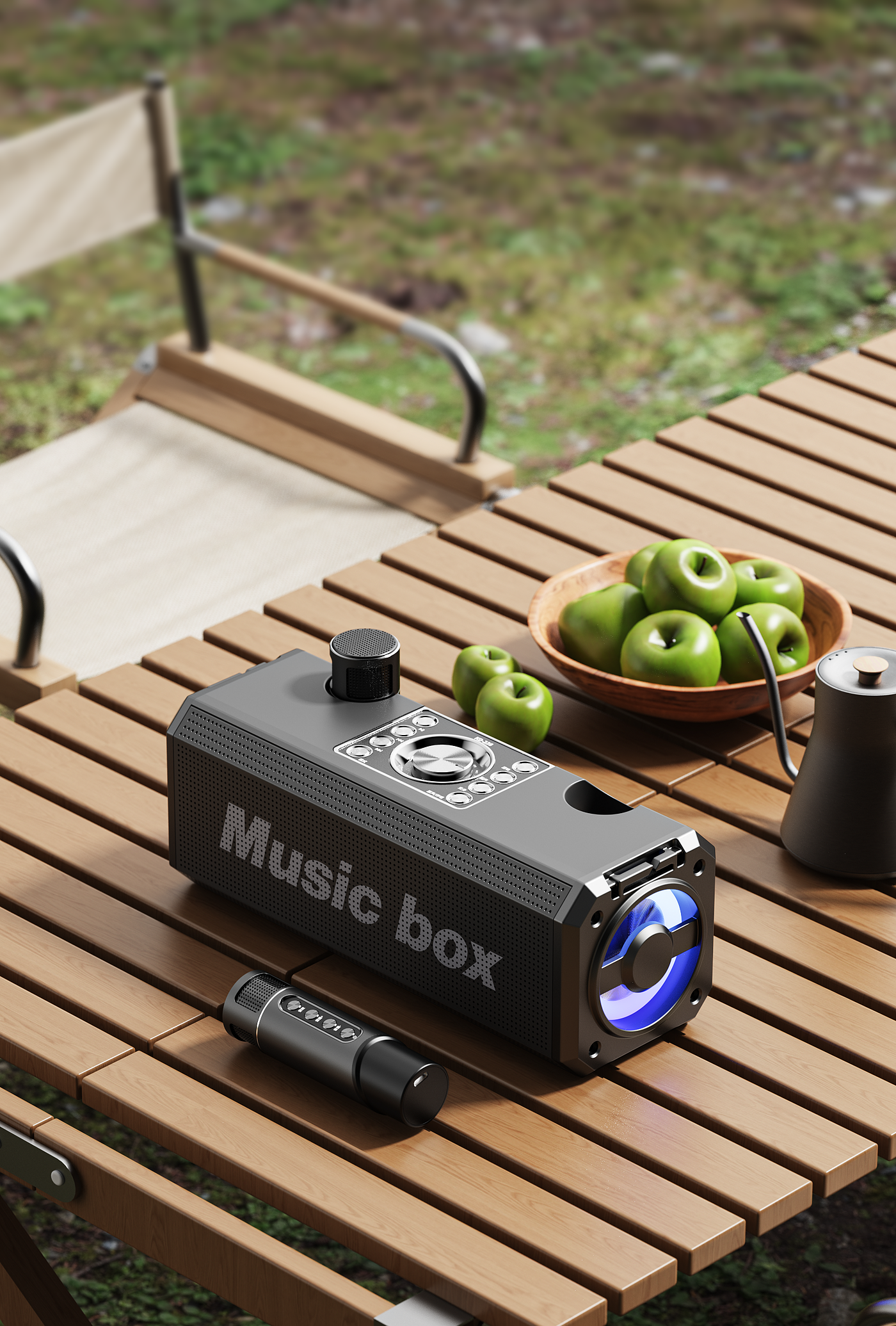 Product rendering，three-dimensional，electronic product，Electronics，Bluetooth Speaker ，Bluetooth audio，science and technology，Original rendering，