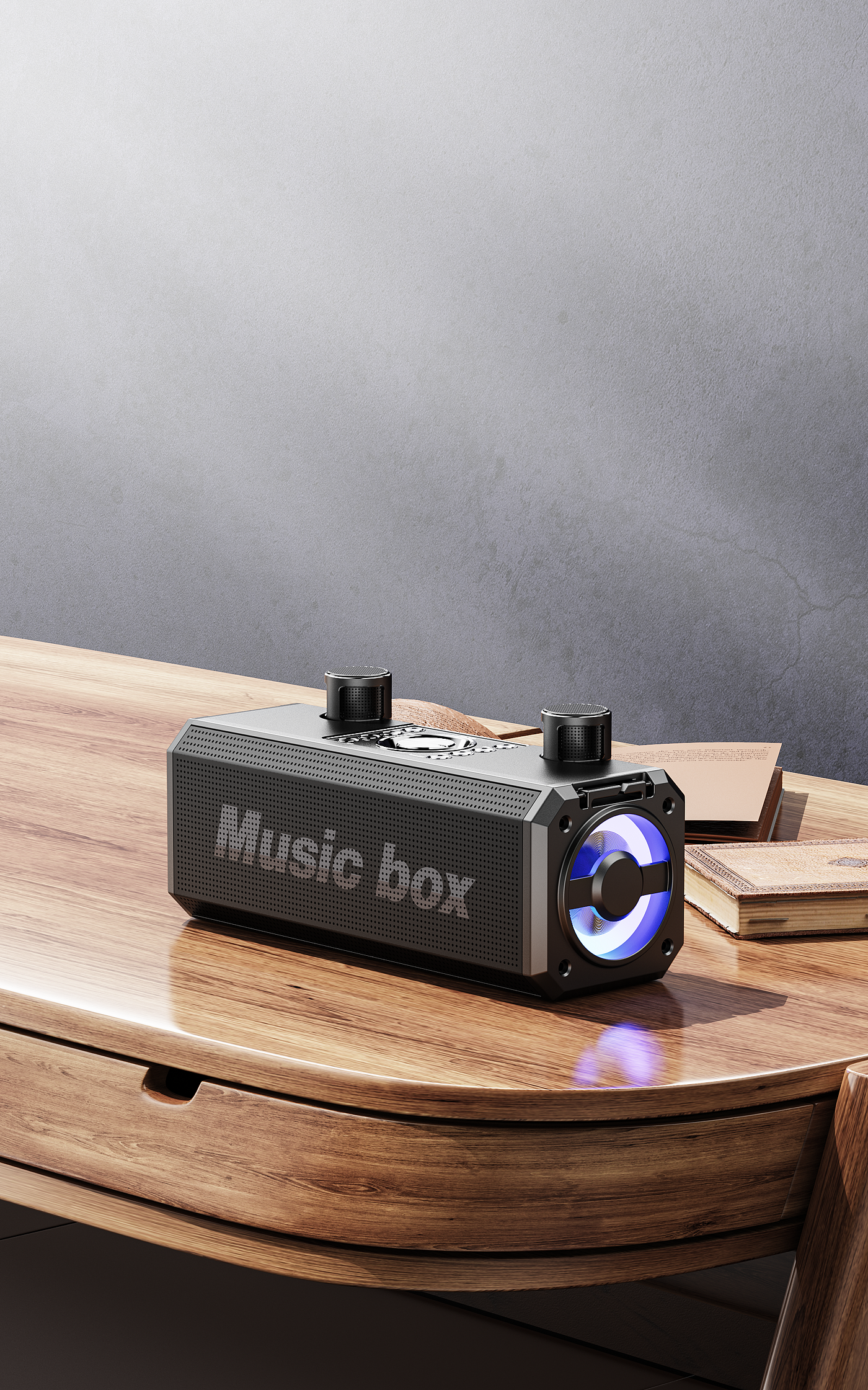 Product rendering，three-dimensional，electronic product，Electronics，Bluetooth Speaker ，Bluetooth audio，science and technology，Original rendering，