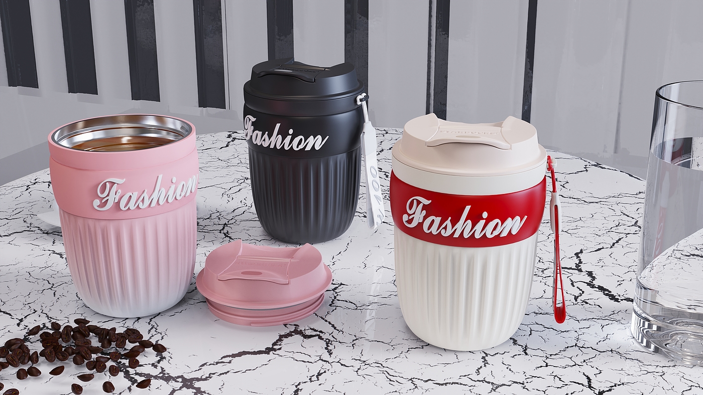 Daily necessities，Water cup，coffee cup，Plastic cup，vacuum cup，Simple and fresh，
