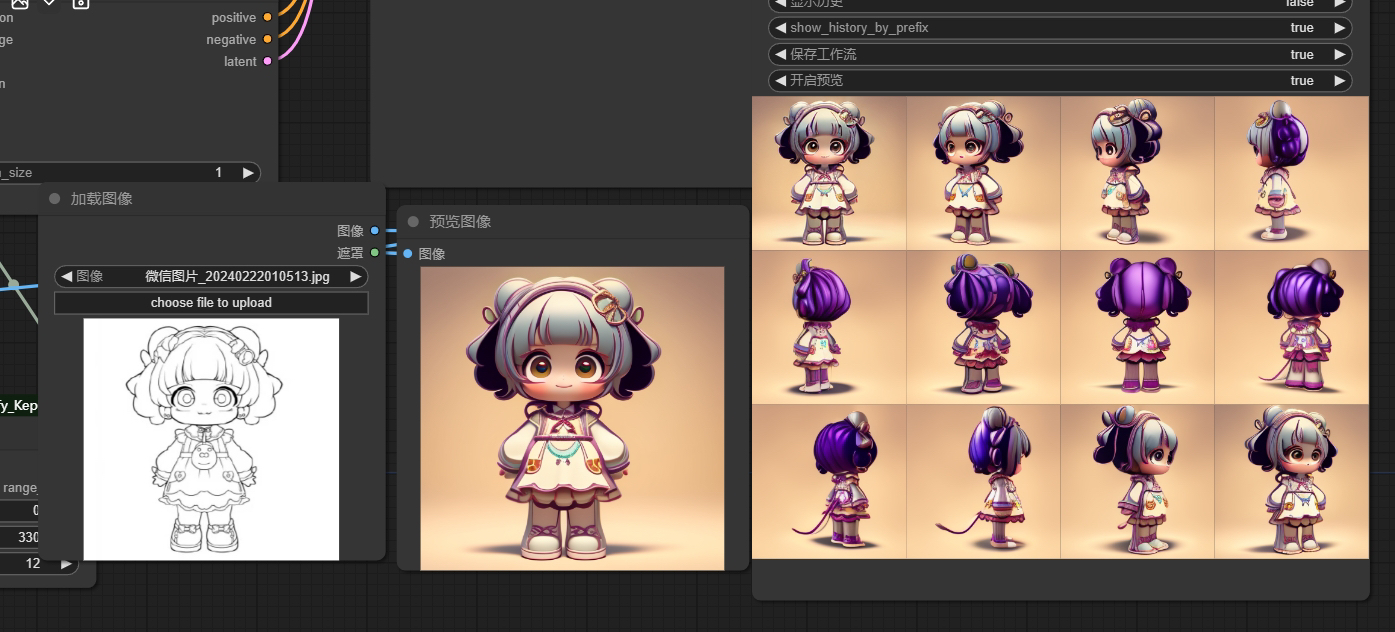 comfyui，product design，Multi-view，3 View，industrial design，stblediffusion，