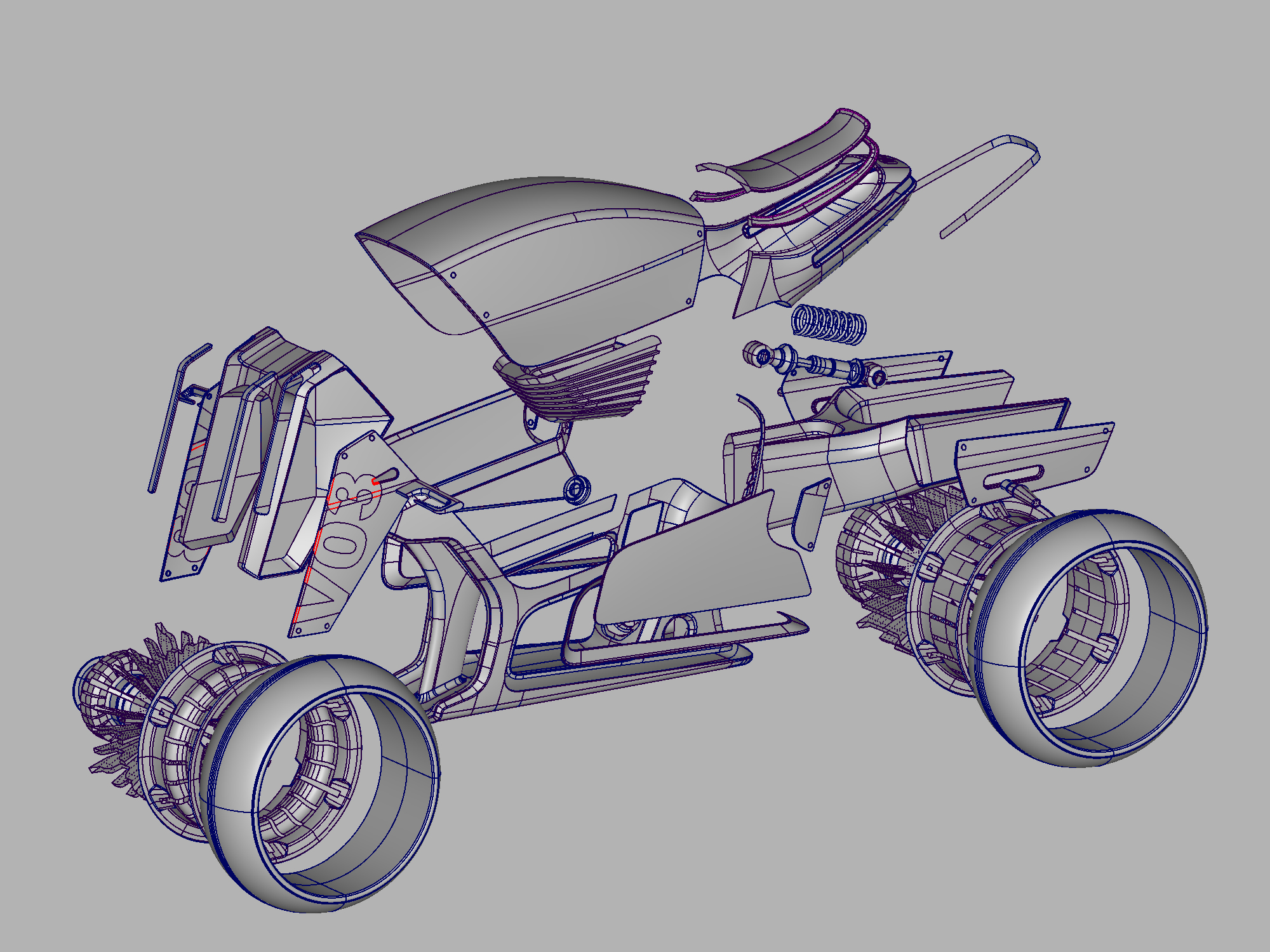 conceptual design，motorcycle，