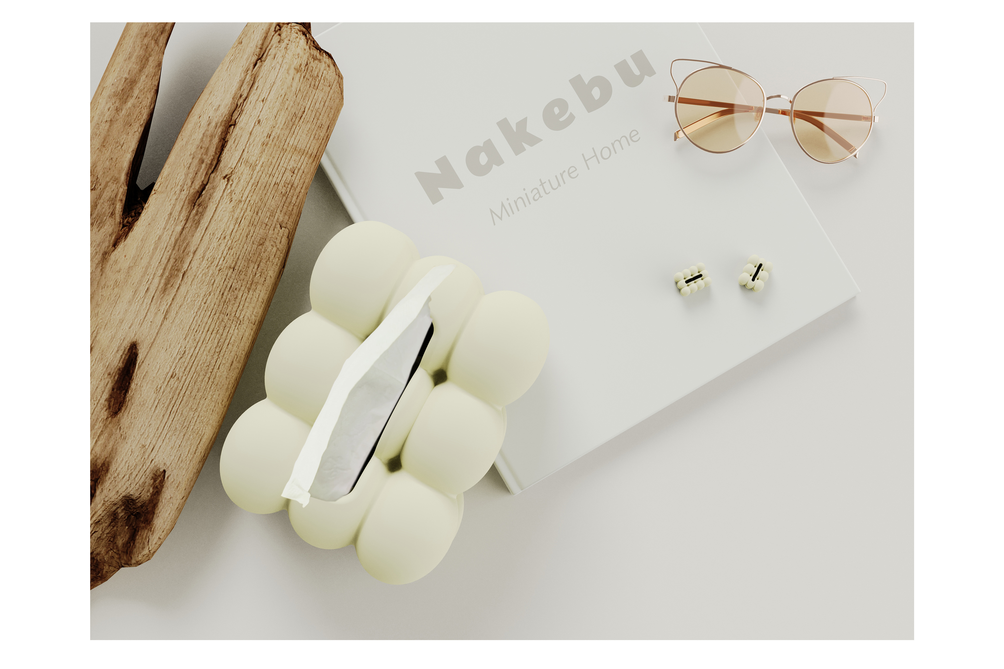 Doll House，dollhouse，Tissue box，tissue box，Miniature model，Handmade，fingertip，