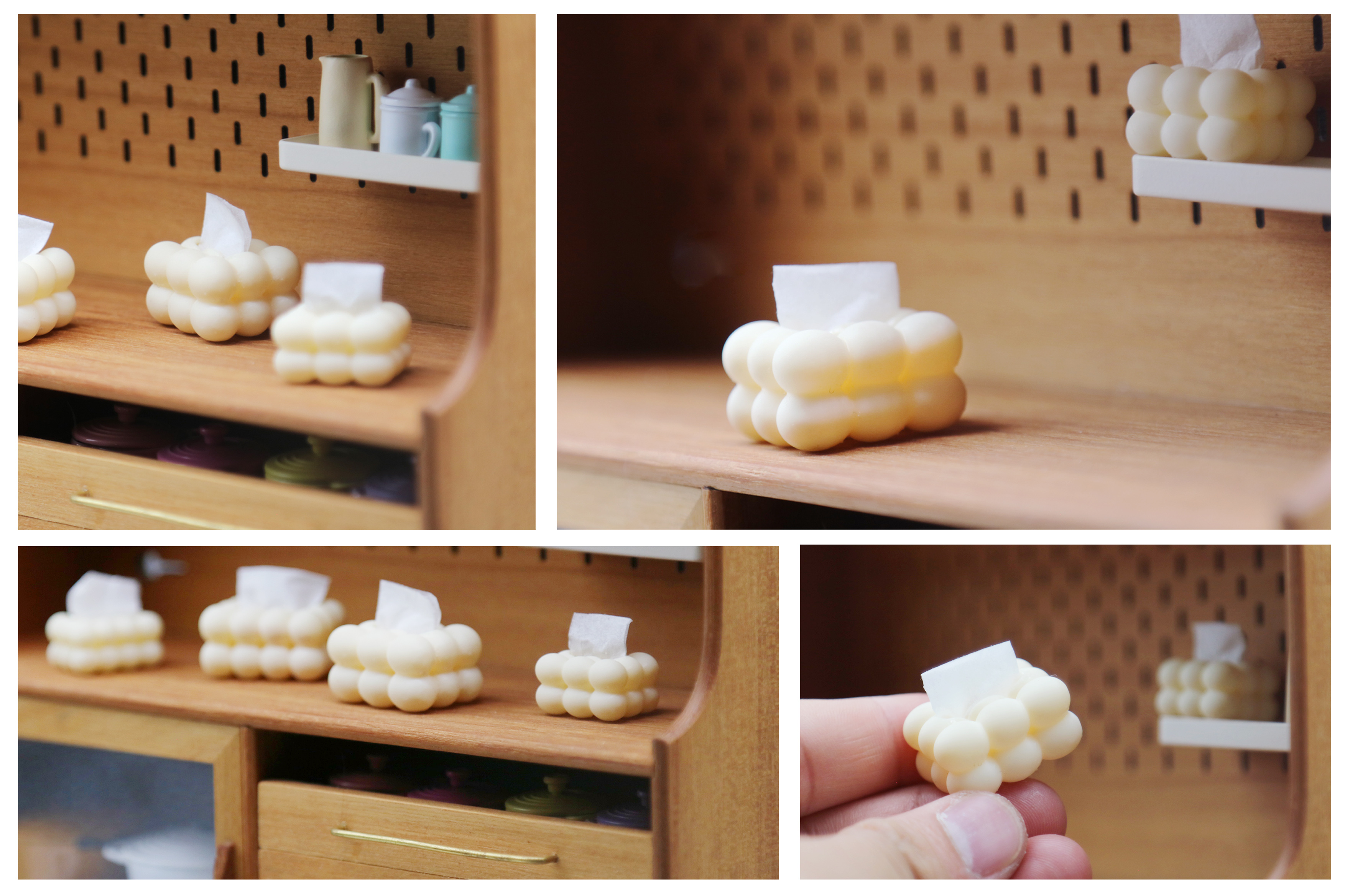 Doll House，dollhouse，Tissue box，tissue box，Miniature model，Handmade，fingertip，