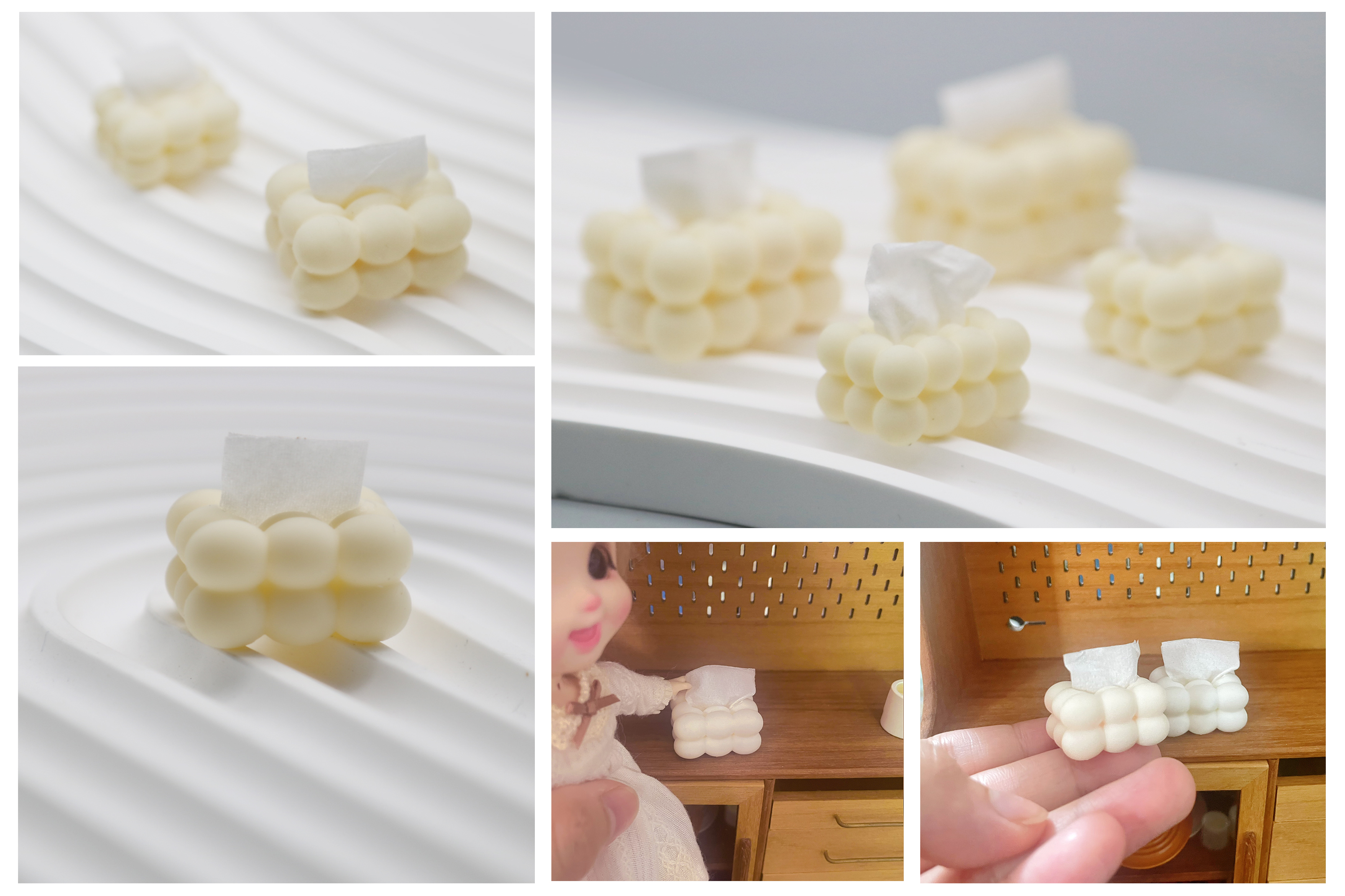 Doll House，dollhouse，Tissue box，tissue box，Miniature model，Handmade，fingertip，